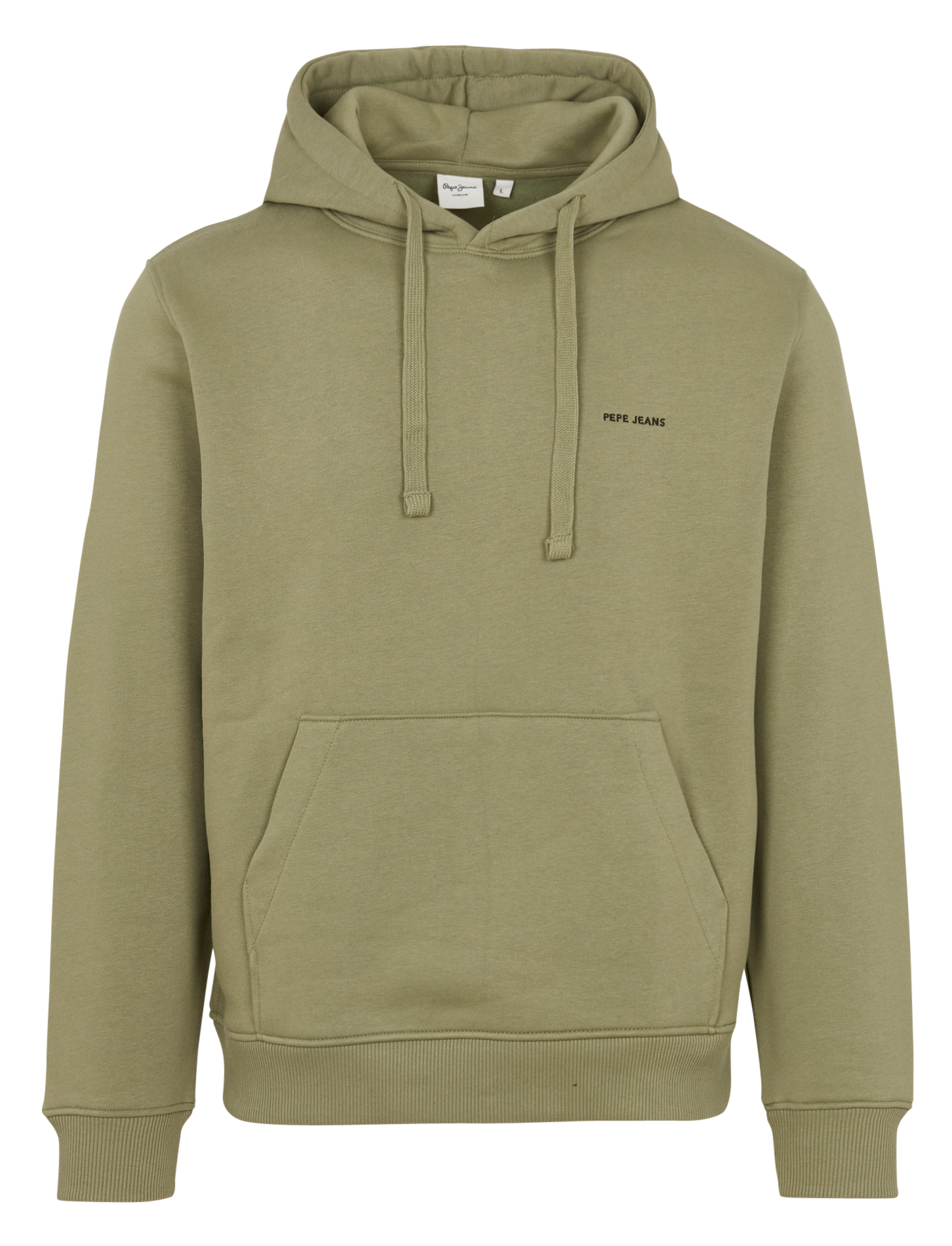 Sweat à capuche uni avec logo PEPE JEANS Vert
