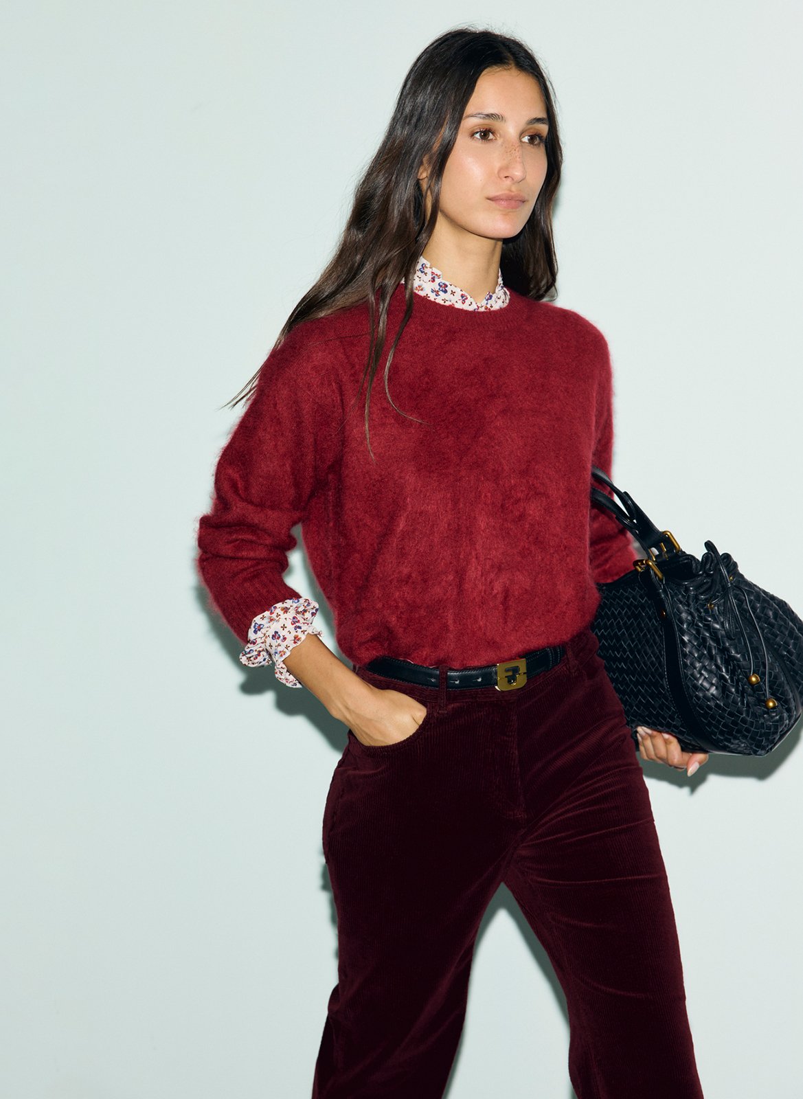 Brushed cashmere sweater GERARD DAREL Red