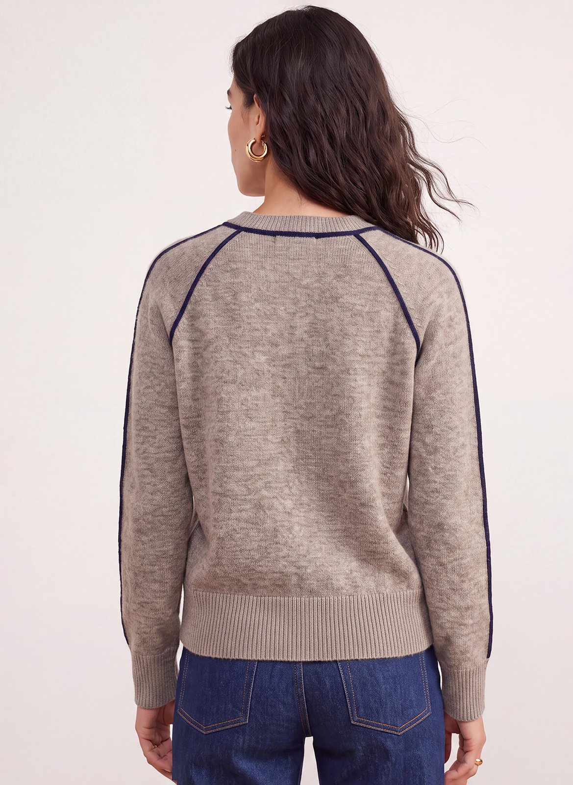 Gerade geschnittener Wollmix-Pullover | Beige KOOKAI Damen