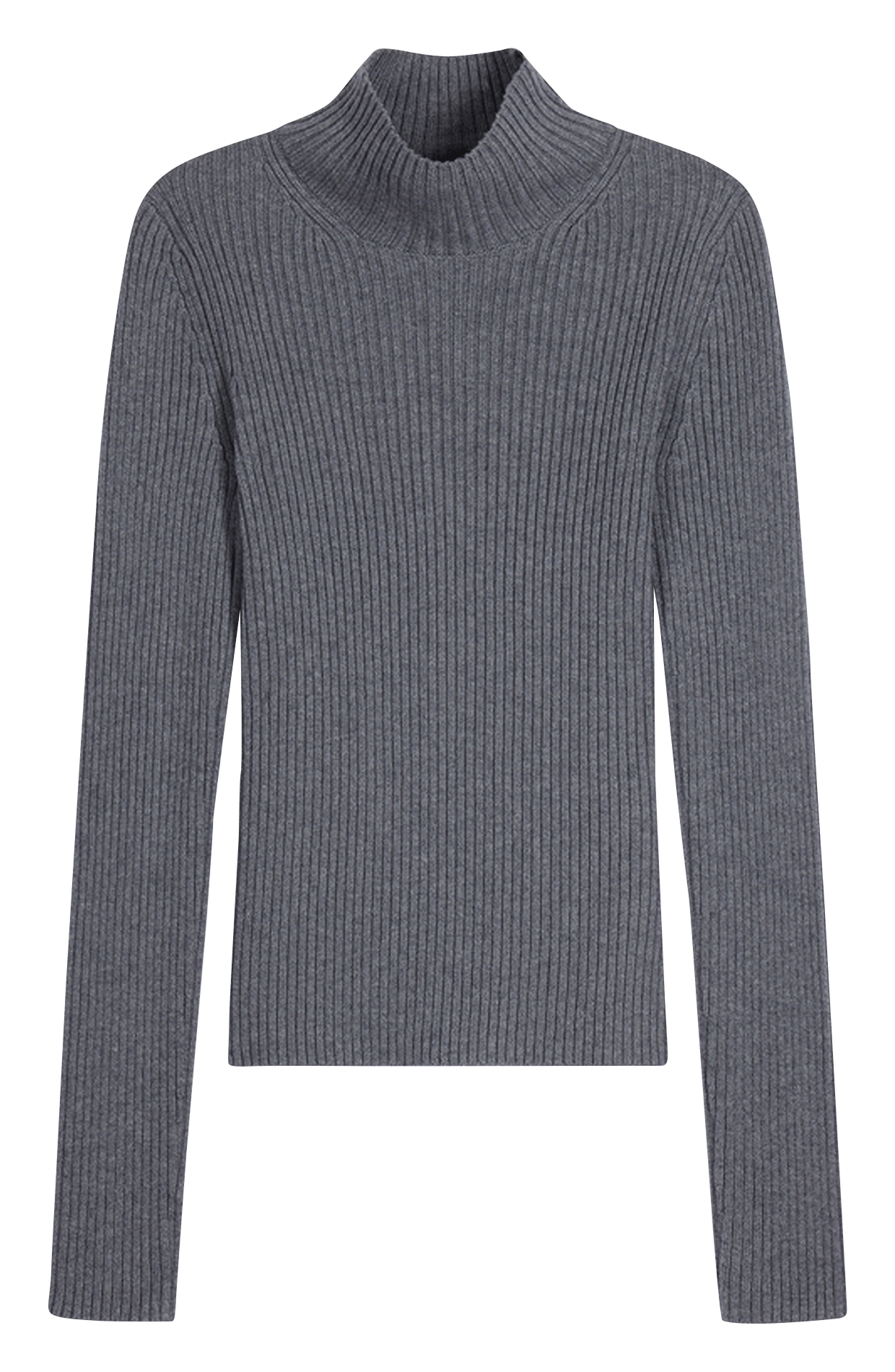 High-neck rib-knit sweater VANESSA BRUNO Grey
