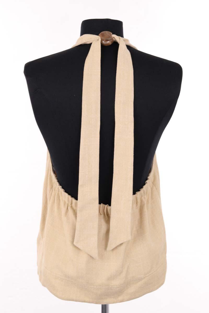 Azawood sleeveless top SEZANE - Seconde main Beige