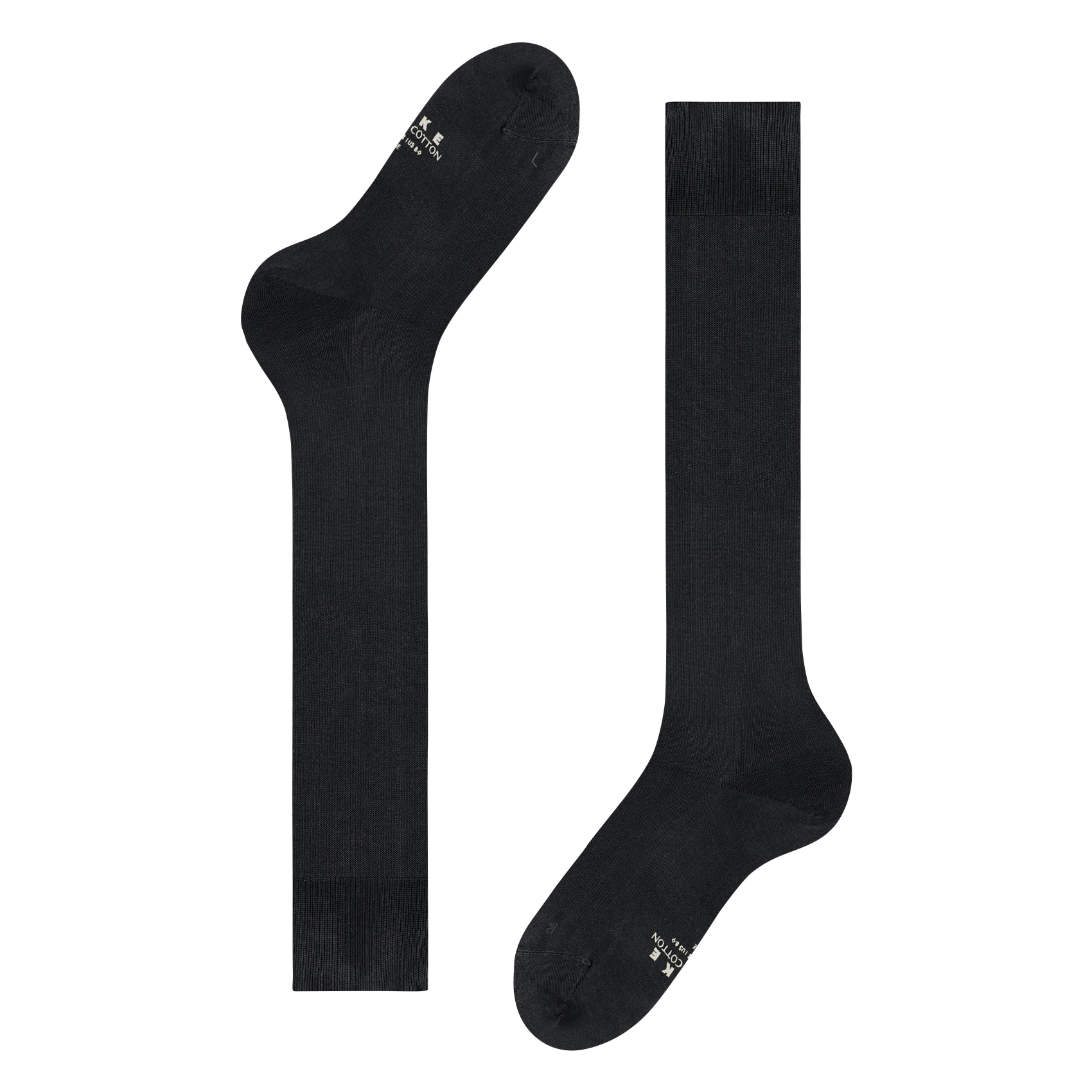 Cotton-blend knee-high socks FALKE Black
