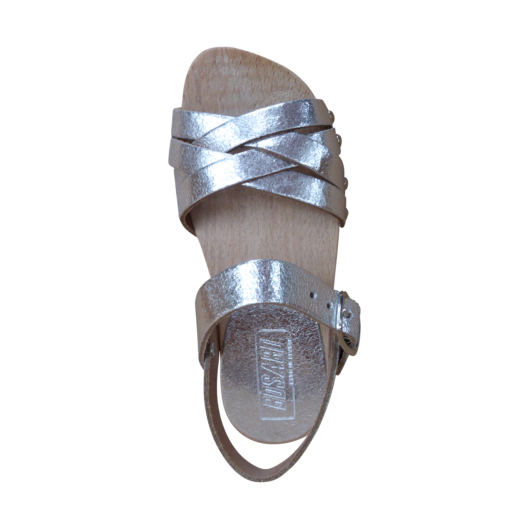 Sandale en cuir BOSABO Argent