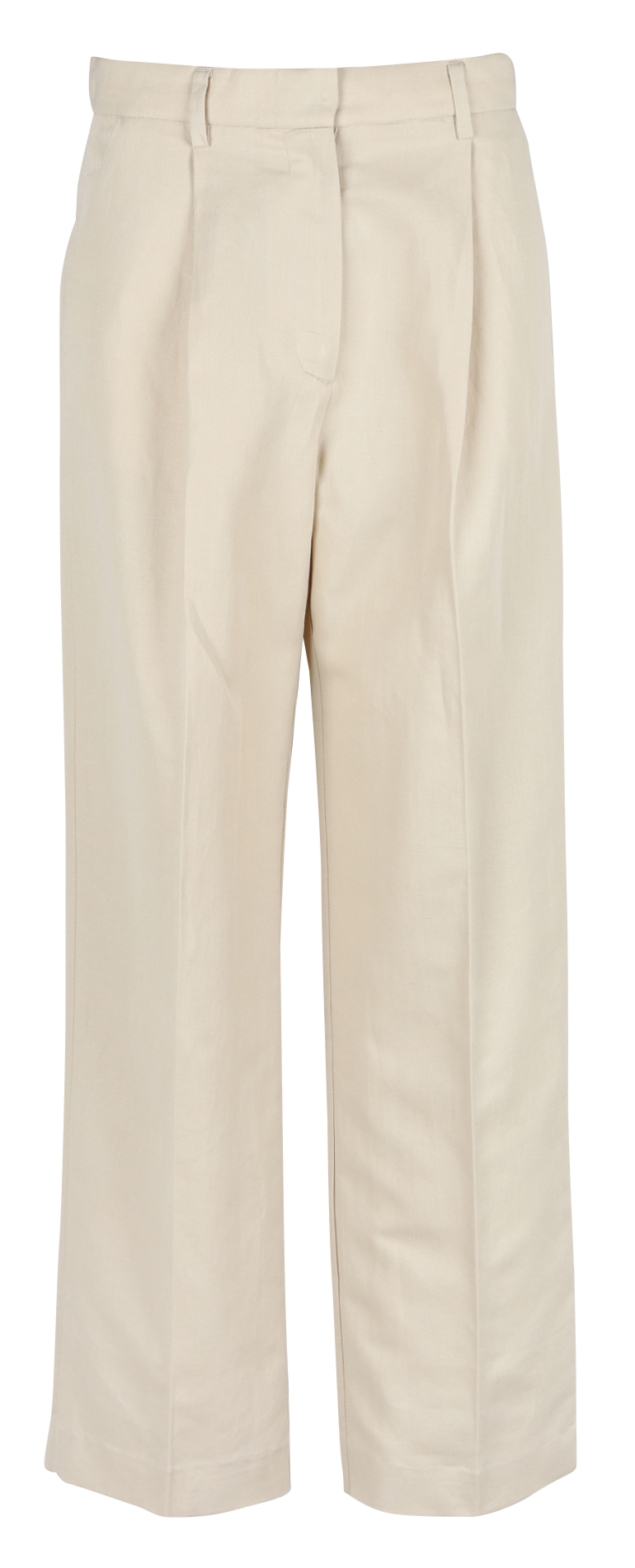 Pantalon droit en lin et coton  POMANDERE Blanc
