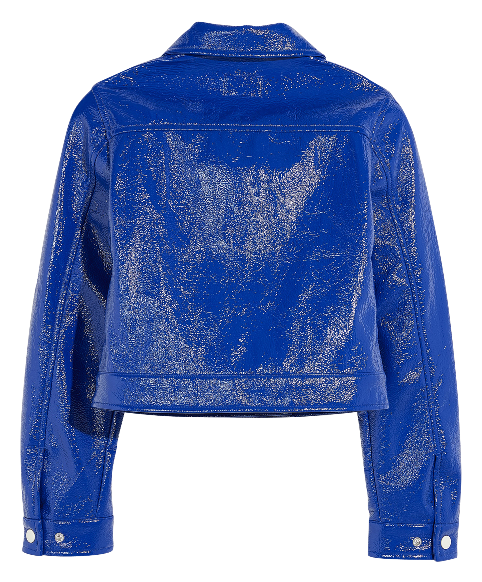 Straight buttoned jacket with a grained finish BELLEROSE Blue