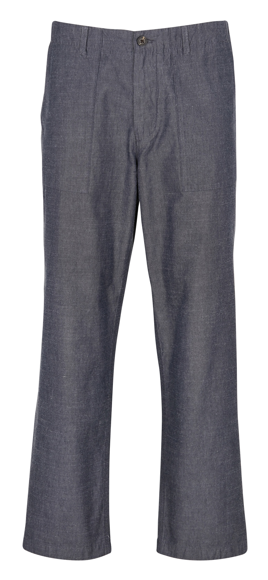 Pantalon droit en coton bio KNOWLEDGE COTTON APPAREL Bleu
