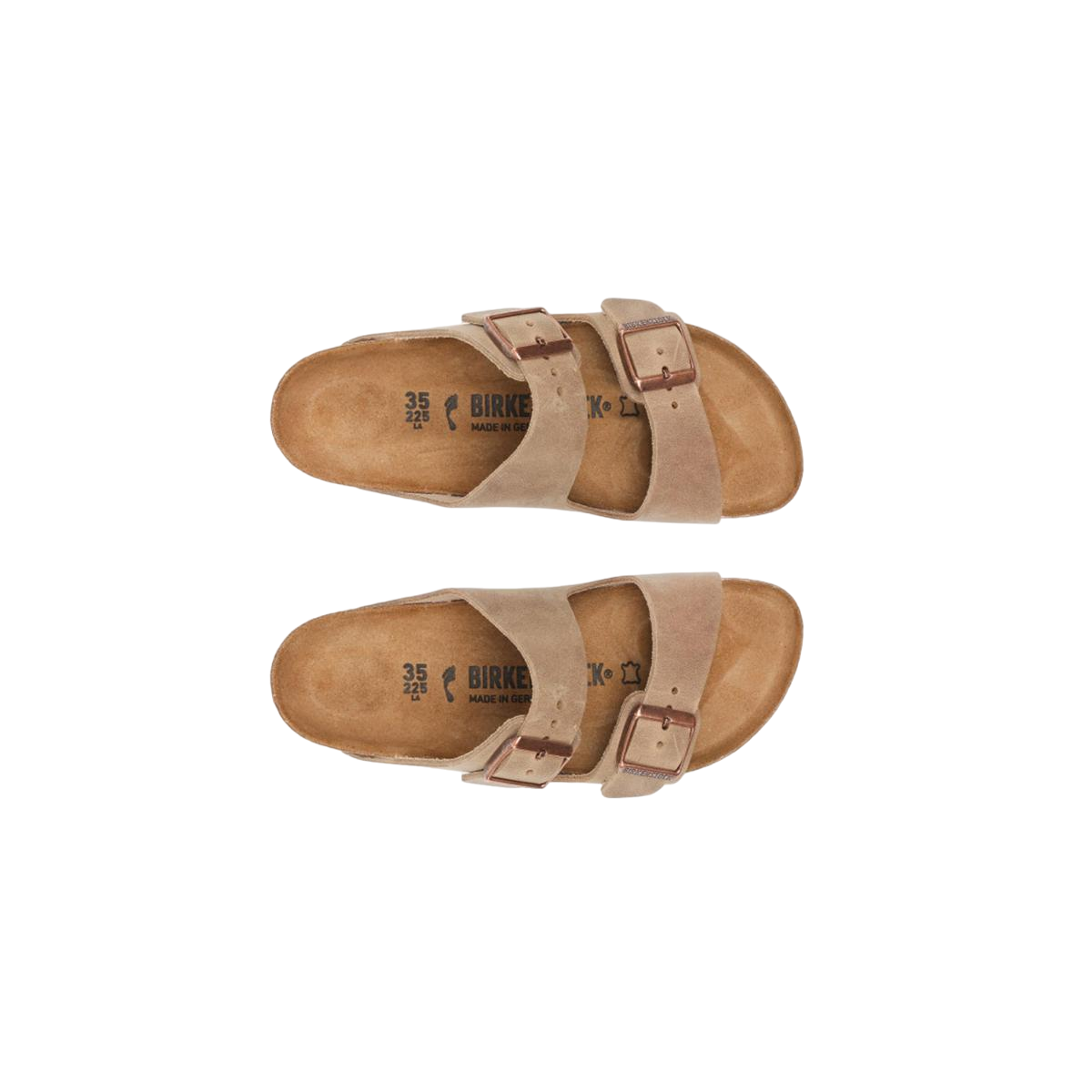 Faux leather sandals BIRKENSTOCK Brown