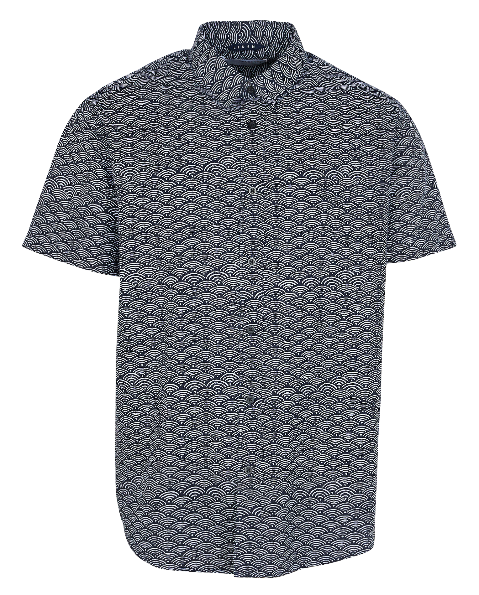 Printed cotton-blend shirt  SELECTED