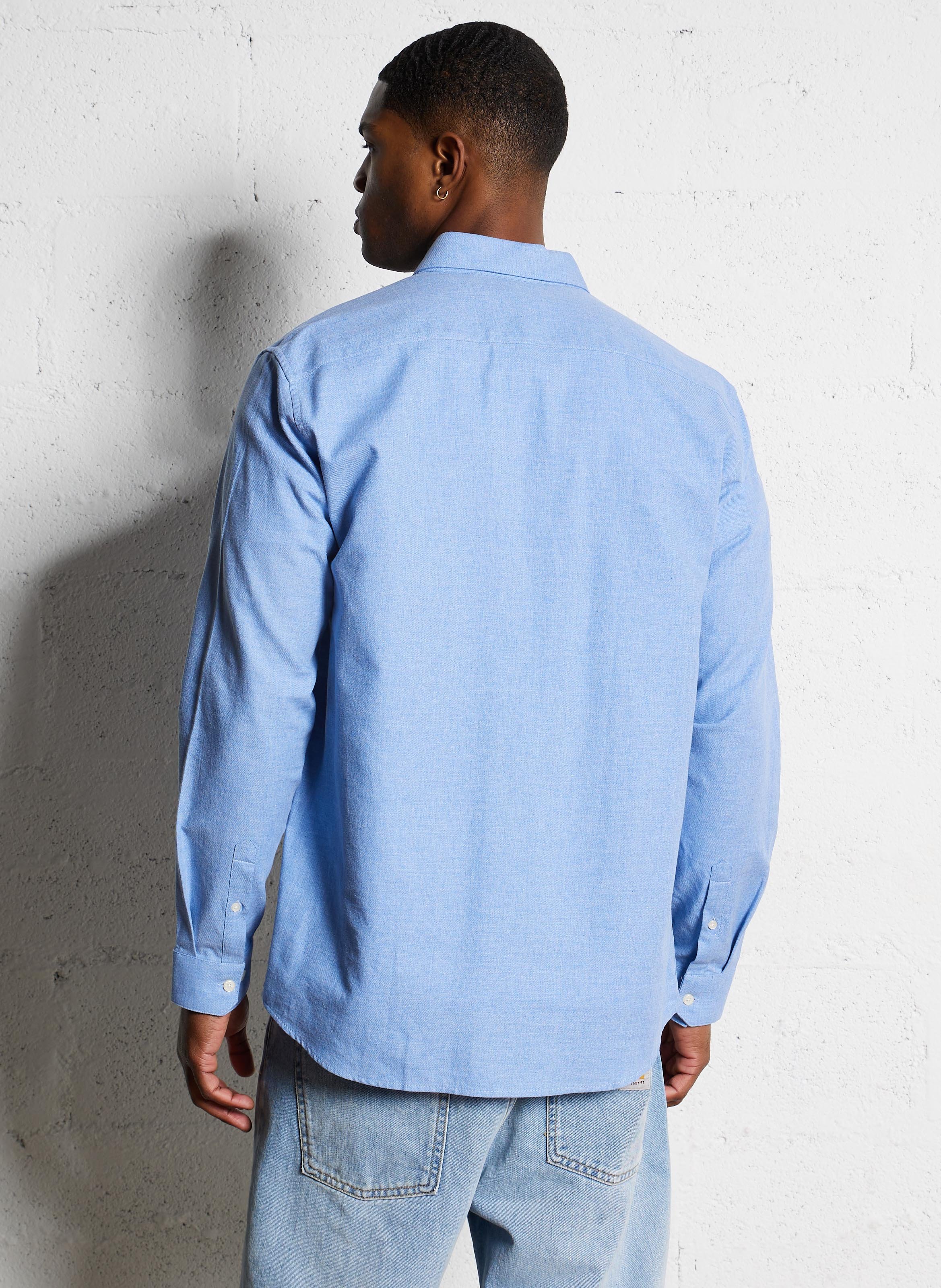 Dakota regular-fit cotton shirt AU PRINTEMPS PARIS Blue