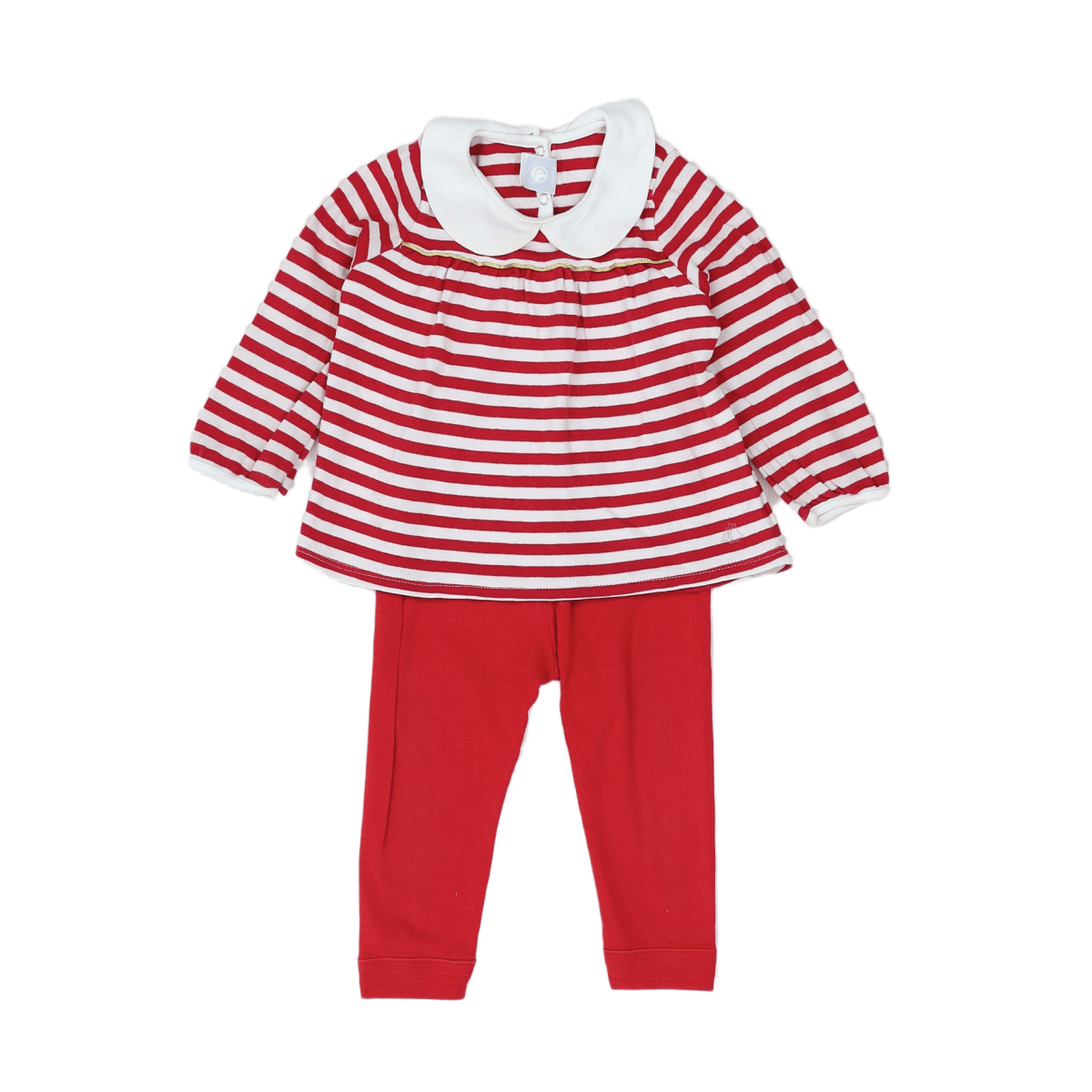 Red baby outfit - 18 months PETIT BATEAU - Seconde Main Red