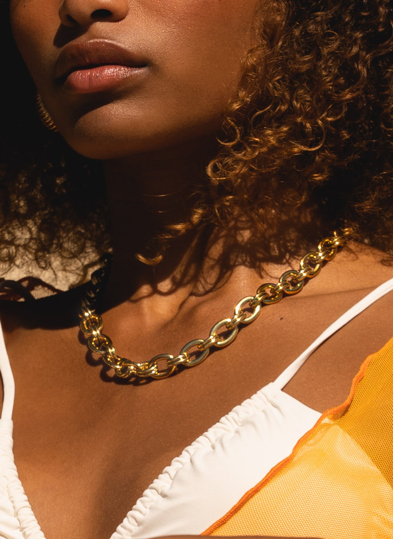 Sadira chain necklace Golden