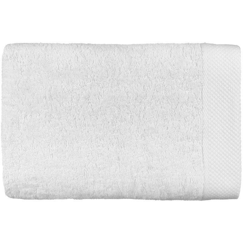100% combed cotton bath towel COTON PUR White