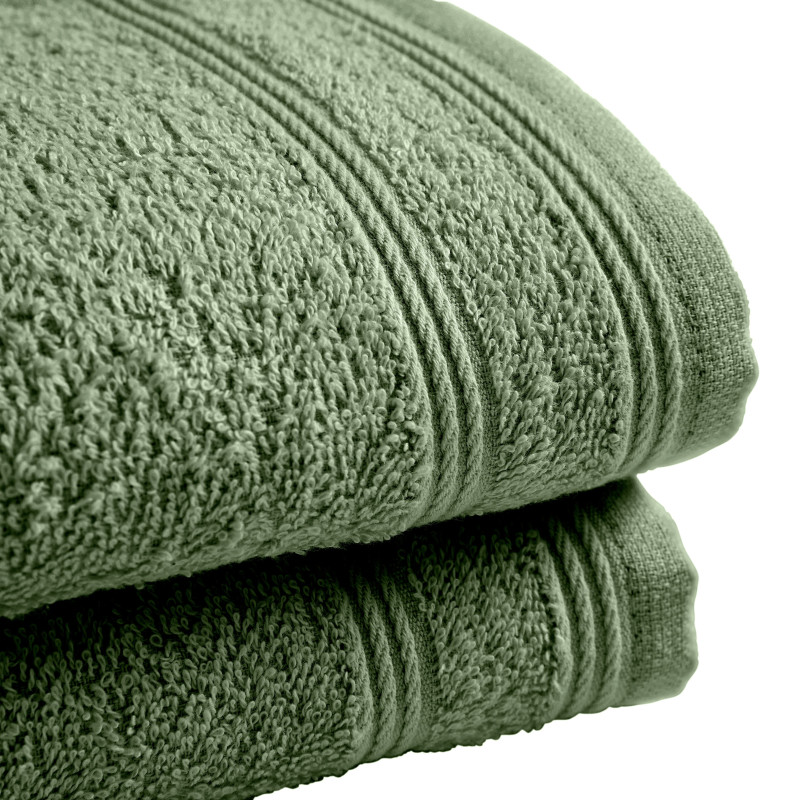 100% combed cotton hand towel COTON PUR Green