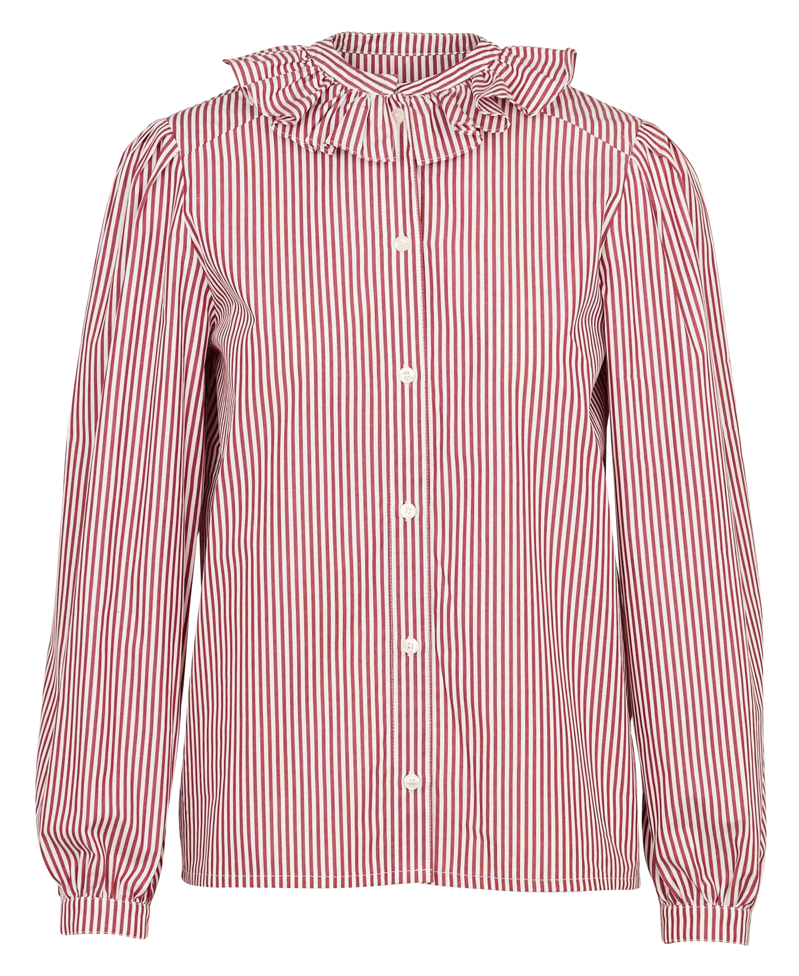 Rechte katoenen gestreepte overhemd SUZIE WINKLE Rood
