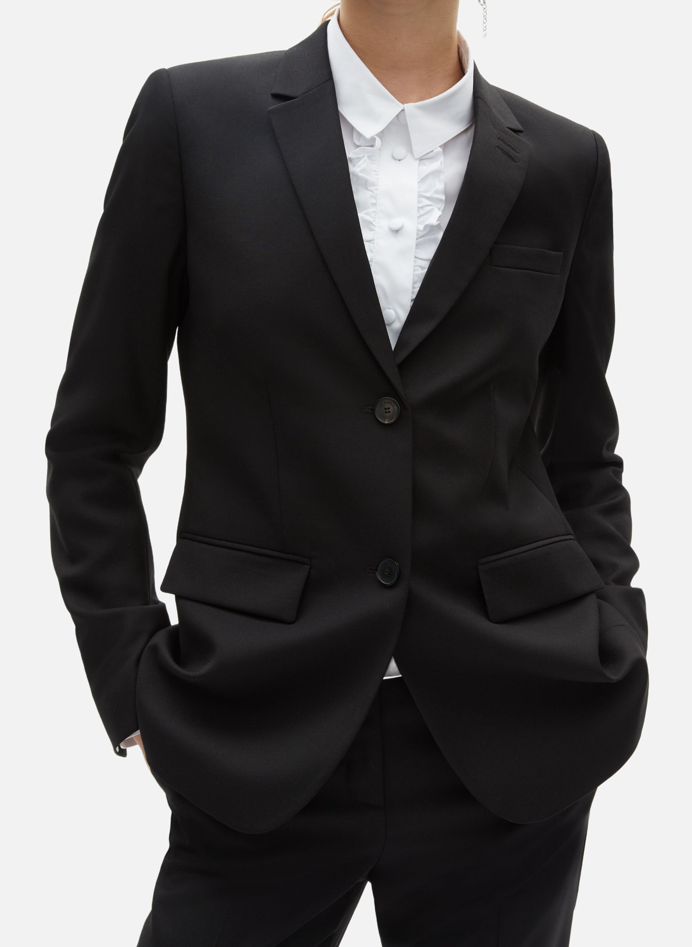Fitted wool suit jacket THE KOOPLES Black