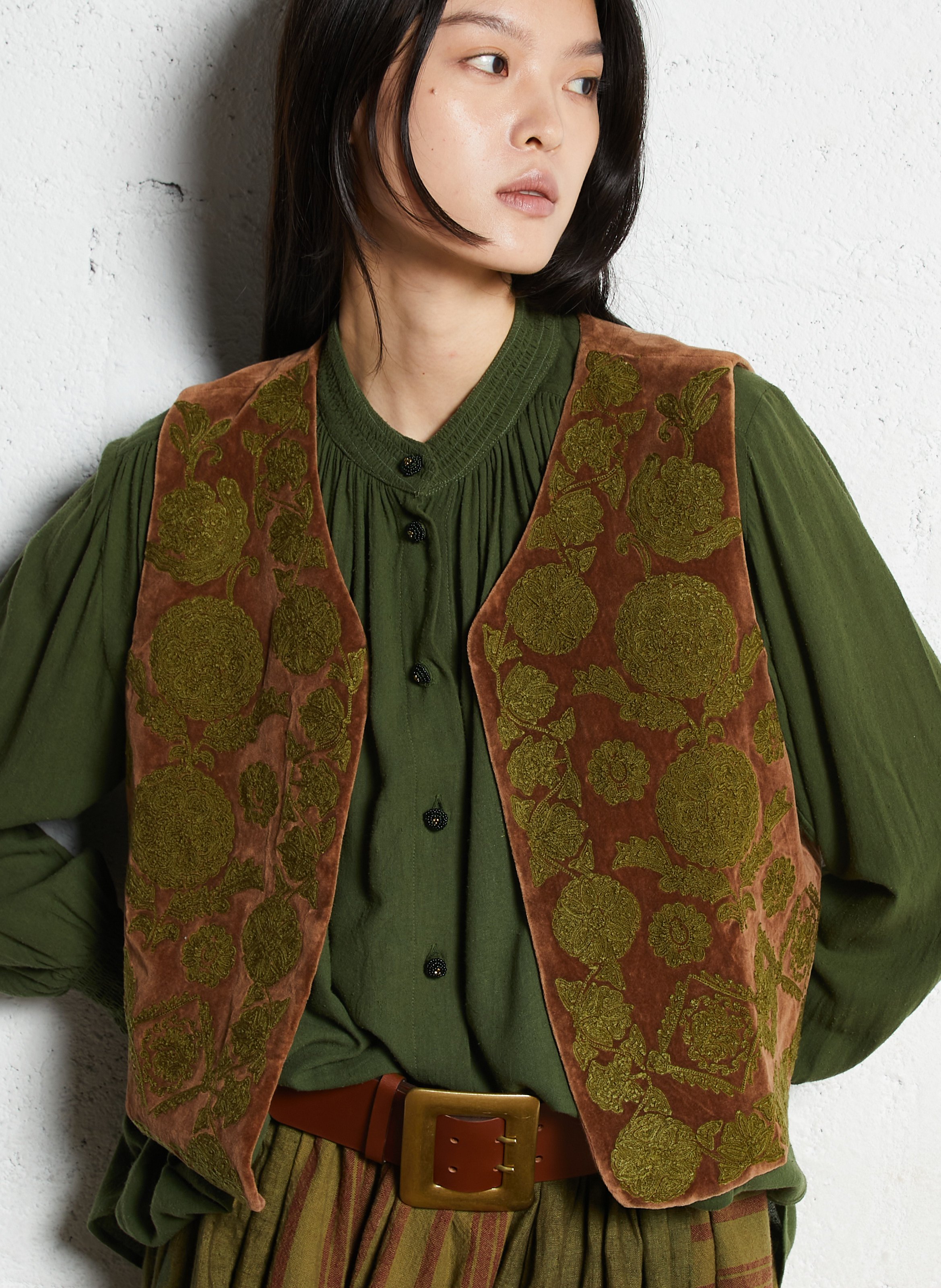 Short velvet embroidered bolero V DE VINSTER