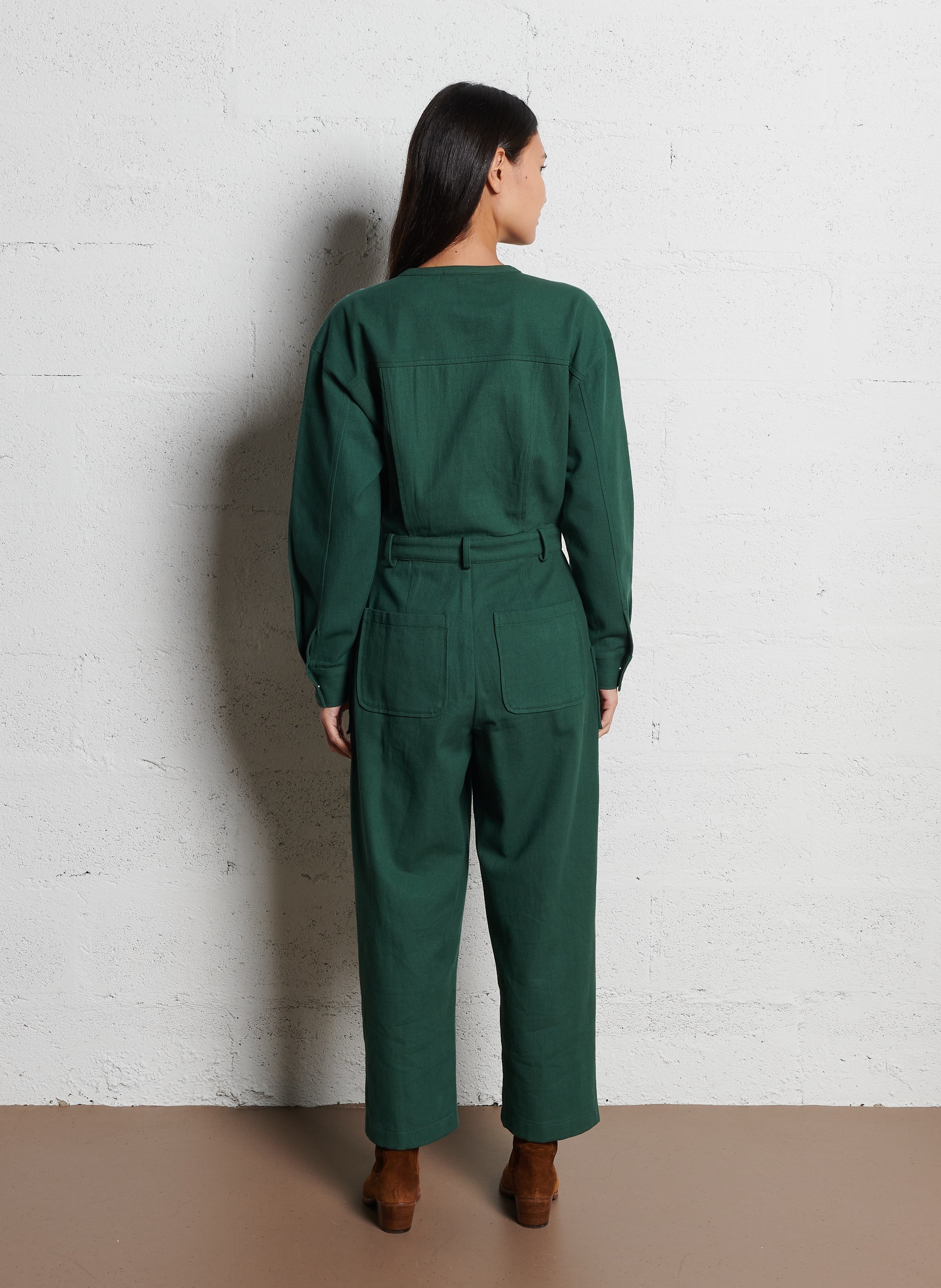 Cotton jumpsuit LOUISE MISHA Green