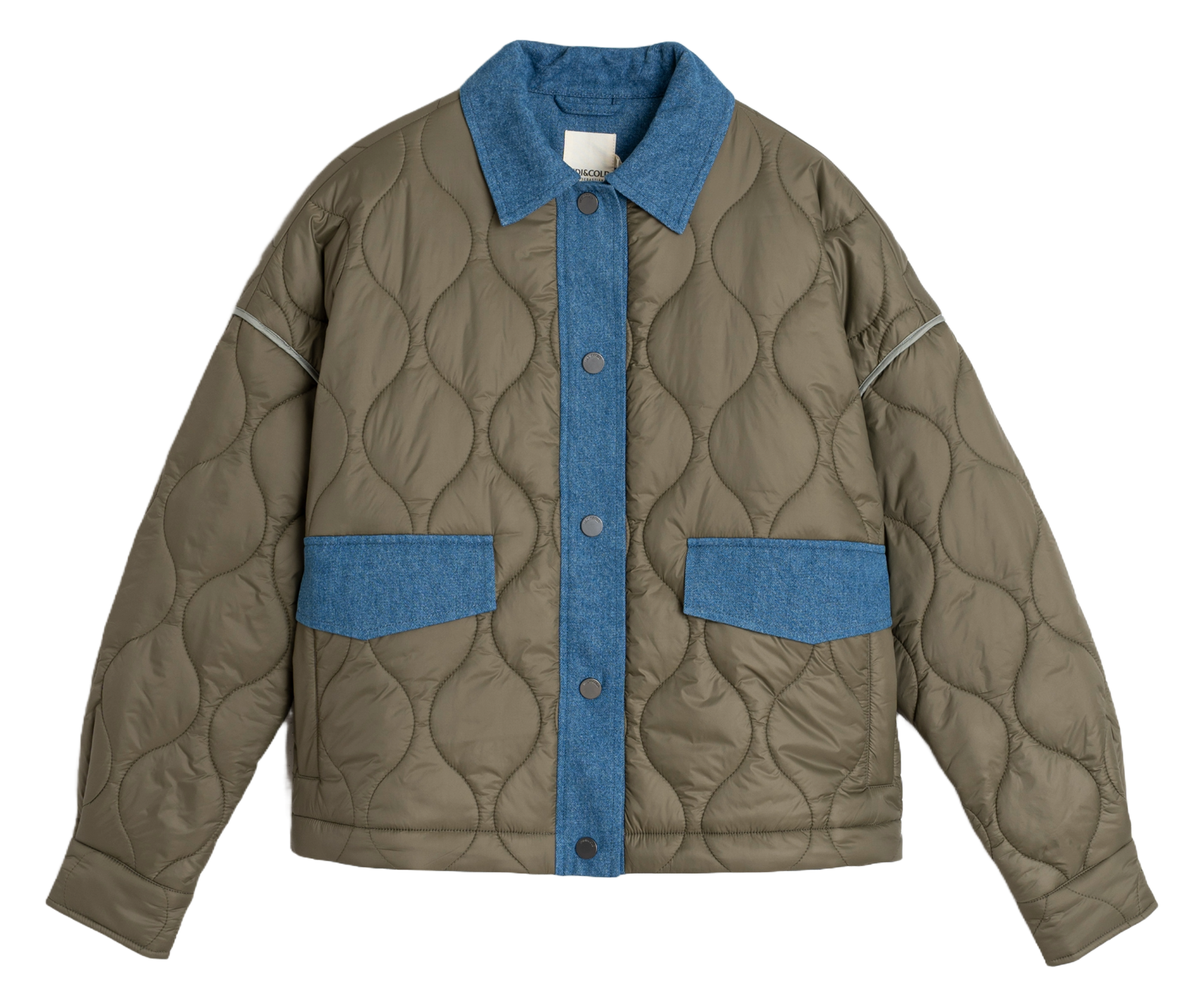 Oversized quilted jacket Khaki Indi & cold - Women VI25ST685