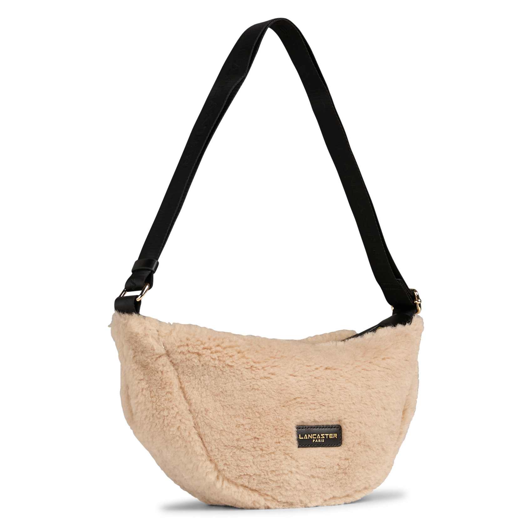 Sac bandoulière en cuir LANCASTER PARIS Noir