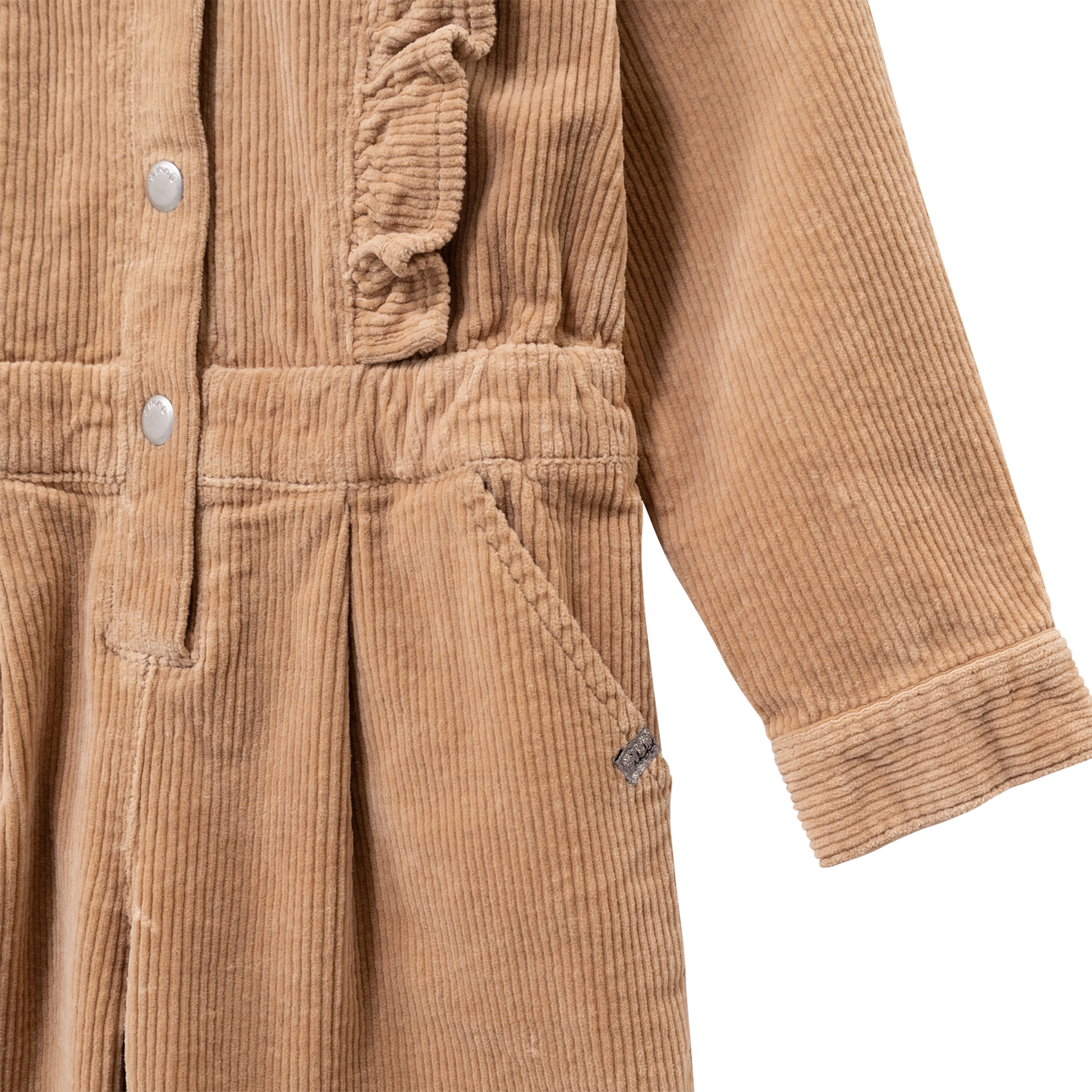 Combinaison col chemise en coton IKKS JUNIOR Beige