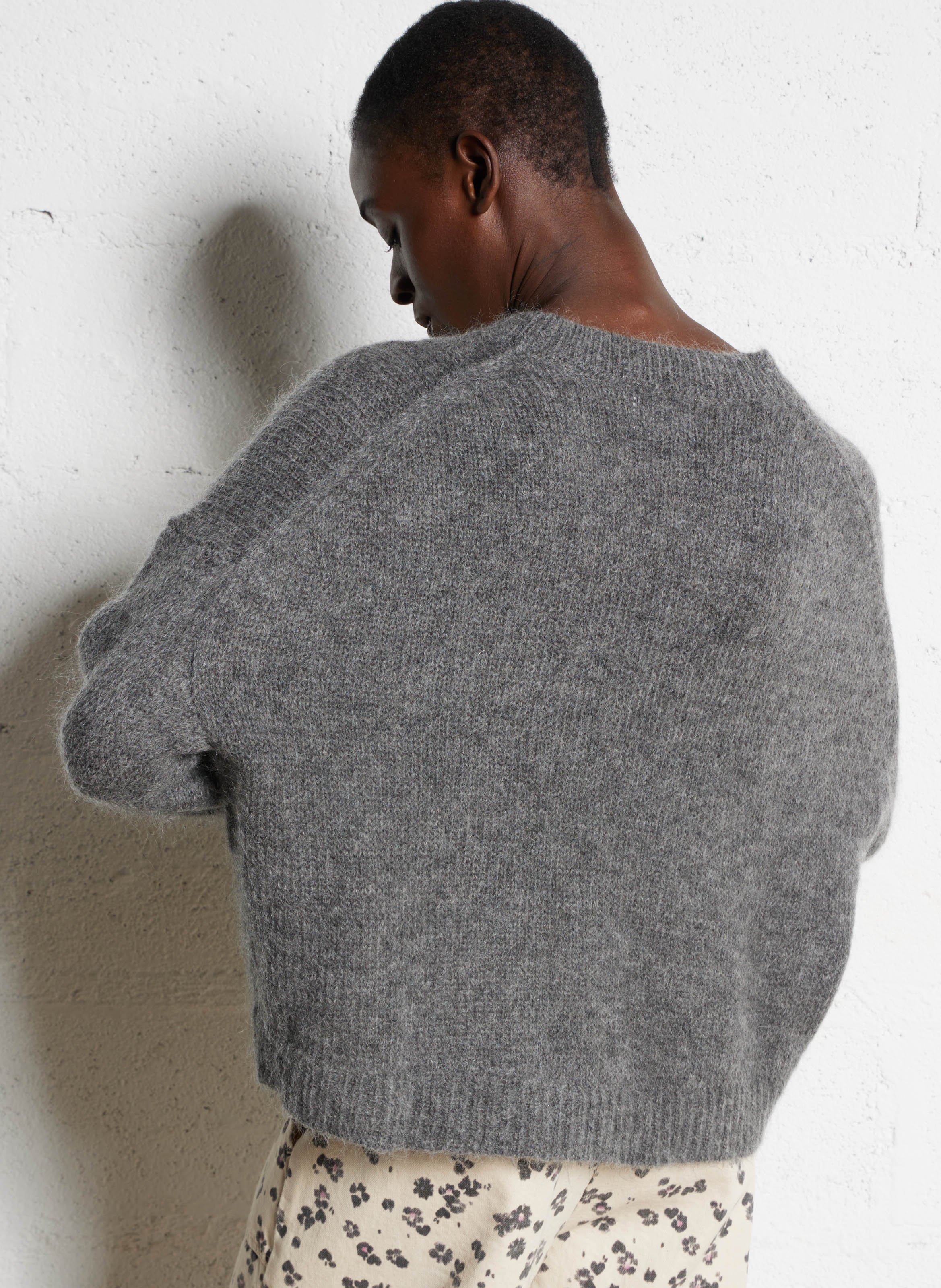High-neck wool sweater BELLA JONES Grey