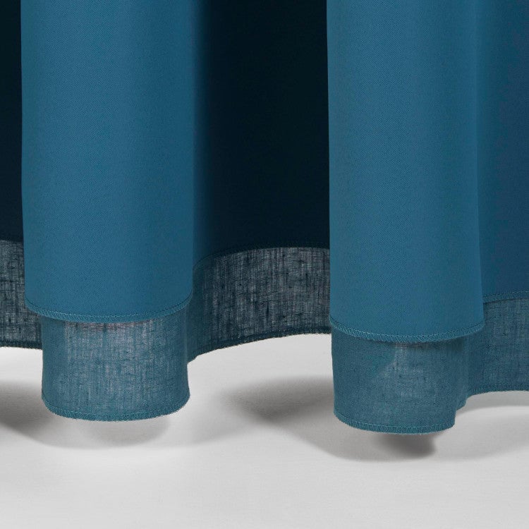 Lined black-out curtain with eyelets MADURA Blue