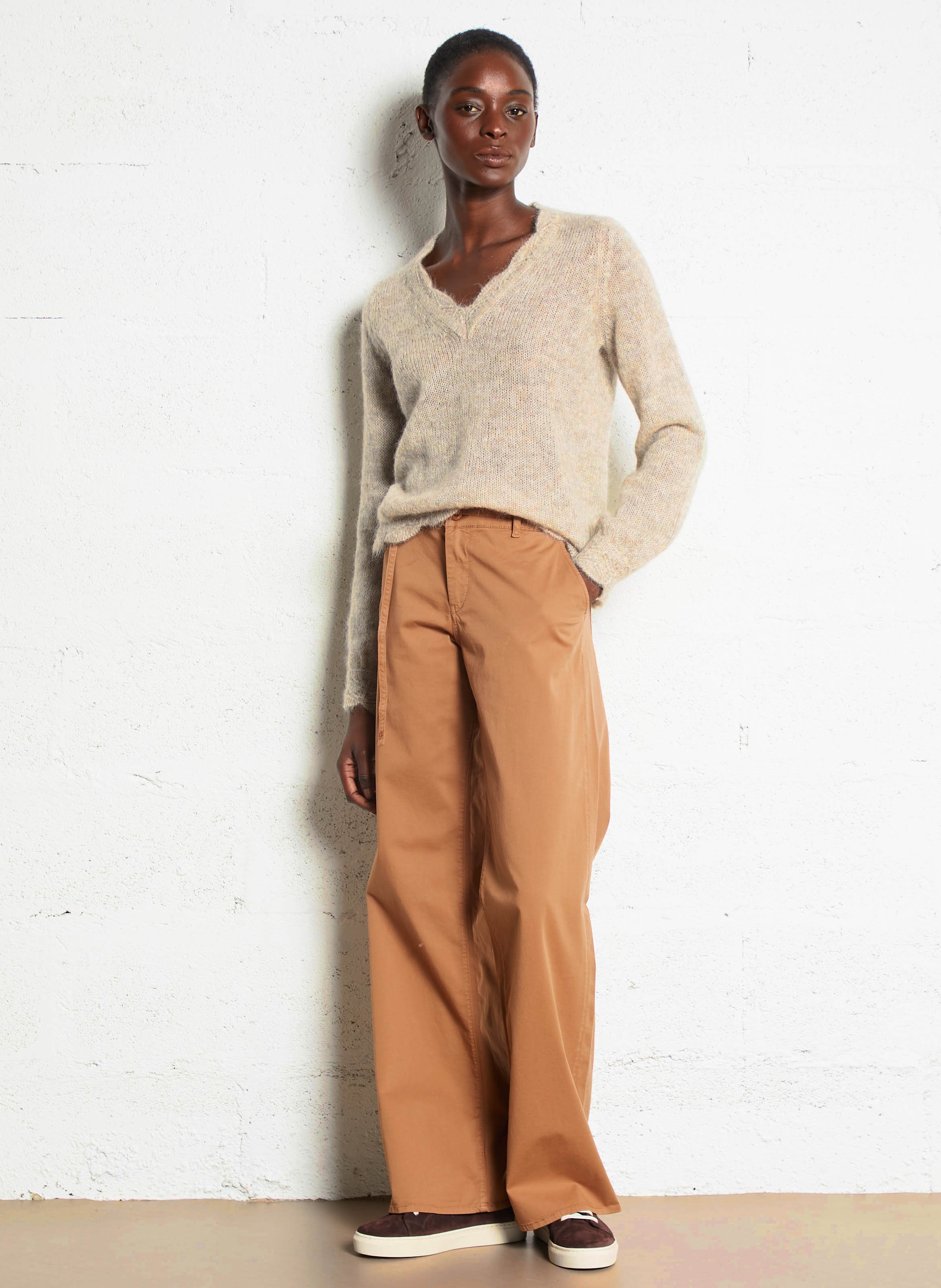 Cotton-blend bucket hat LE TEMPS DES CERISES Brown