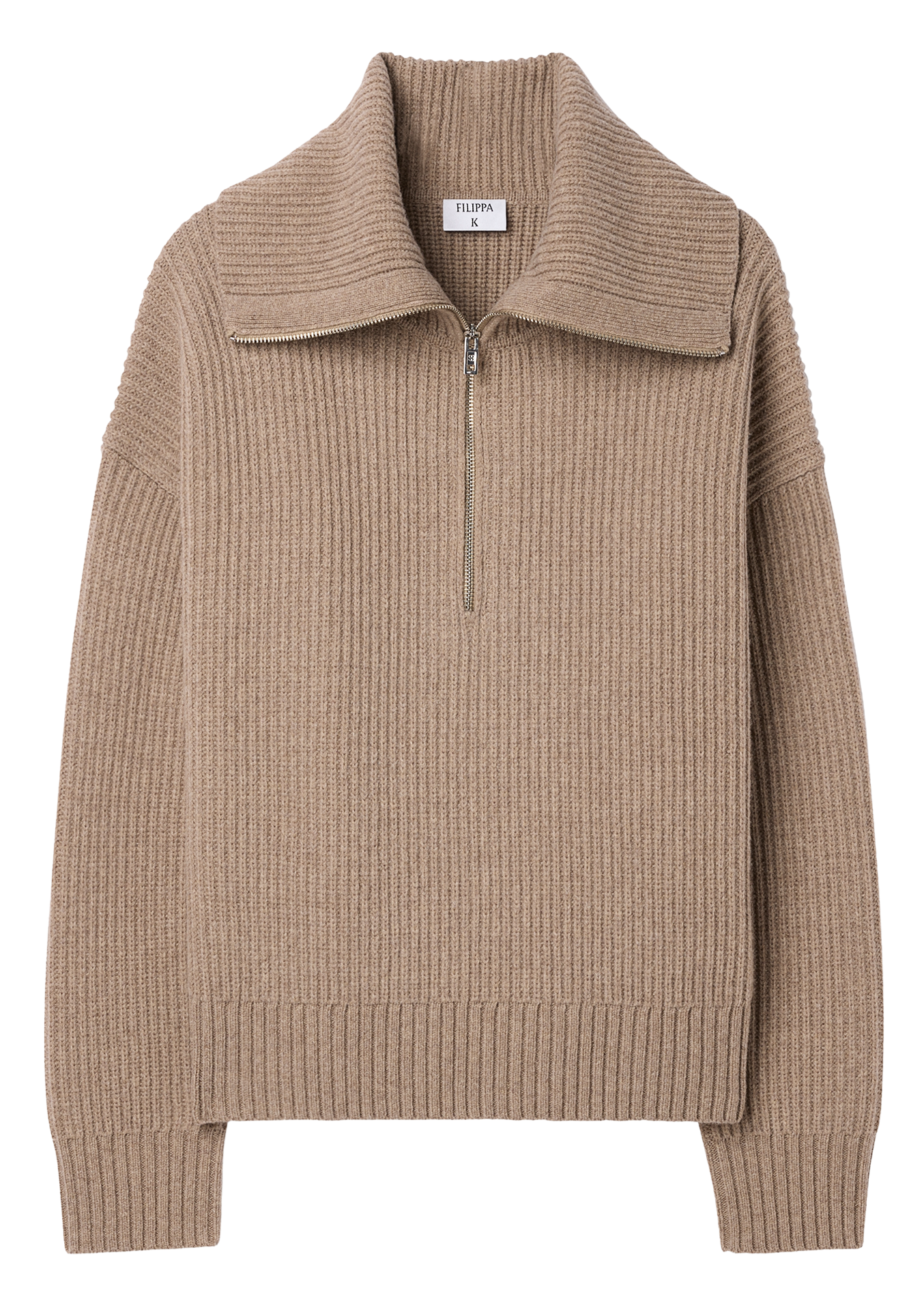 Pull droit en laine FILIPPA K Beige