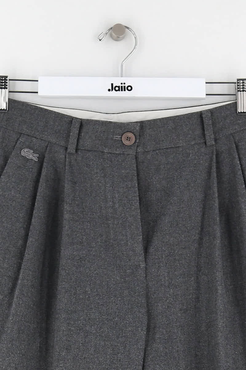 Wide trousers LACOSTE - SECONDE MAIN Grey