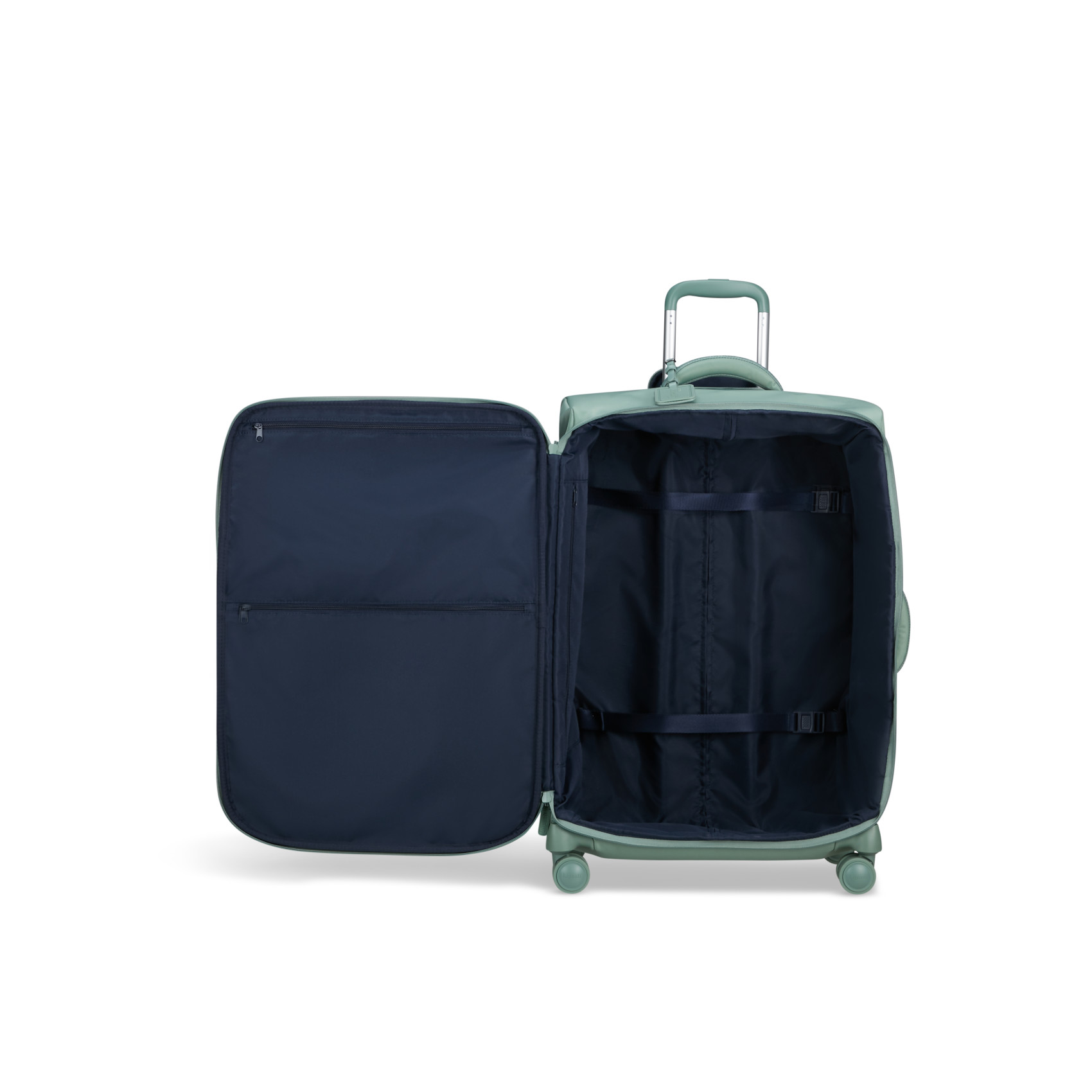 Feather suitcase 4 wheels size L LIPAULT Green