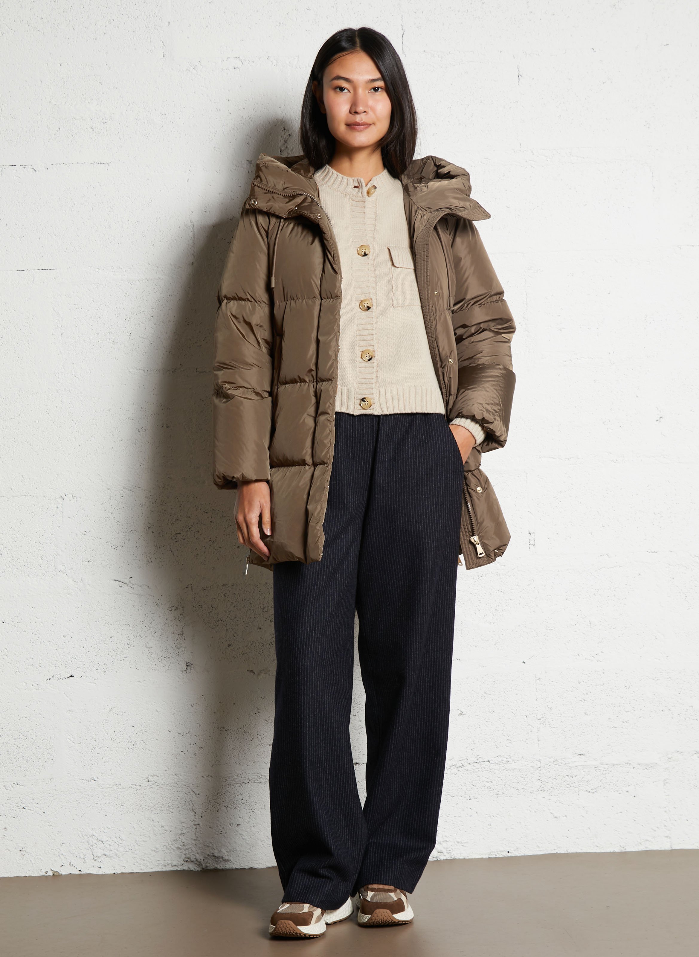 Doudoune col montant  MAX MARA WEEK END Marron