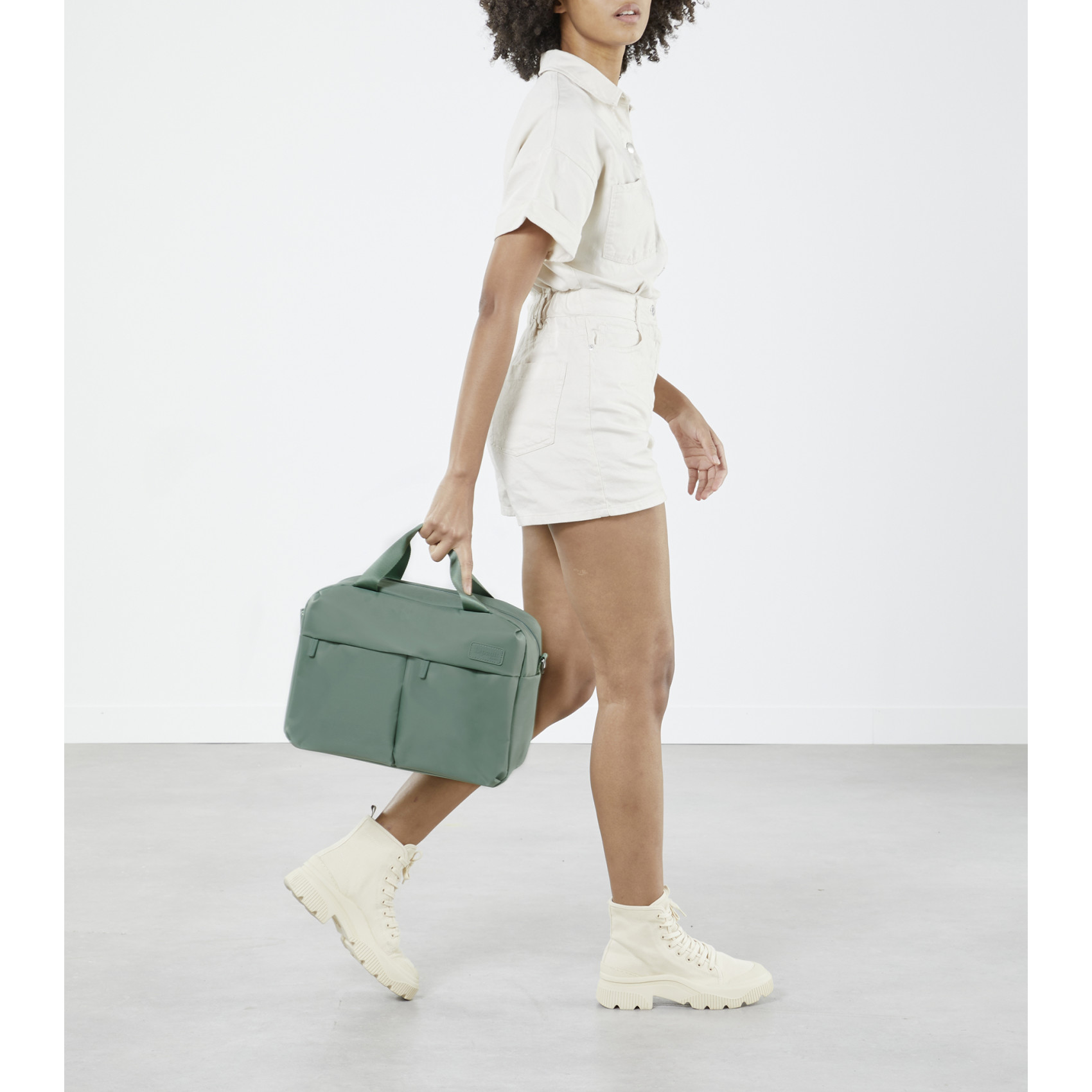 City feather travel bag size S LIPAULT Green