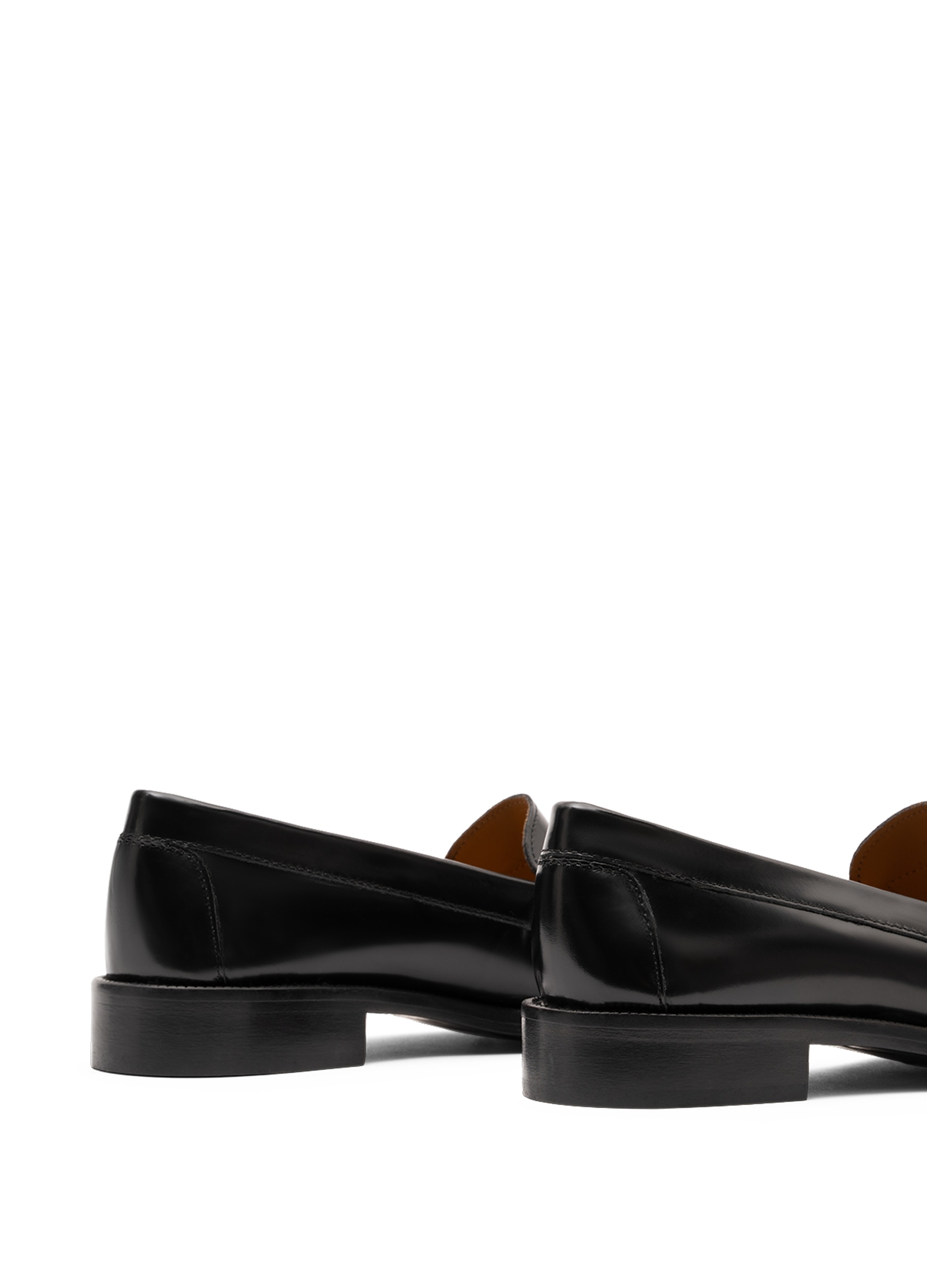 Black brushed leather moccasins PARALLELE PARIS Black