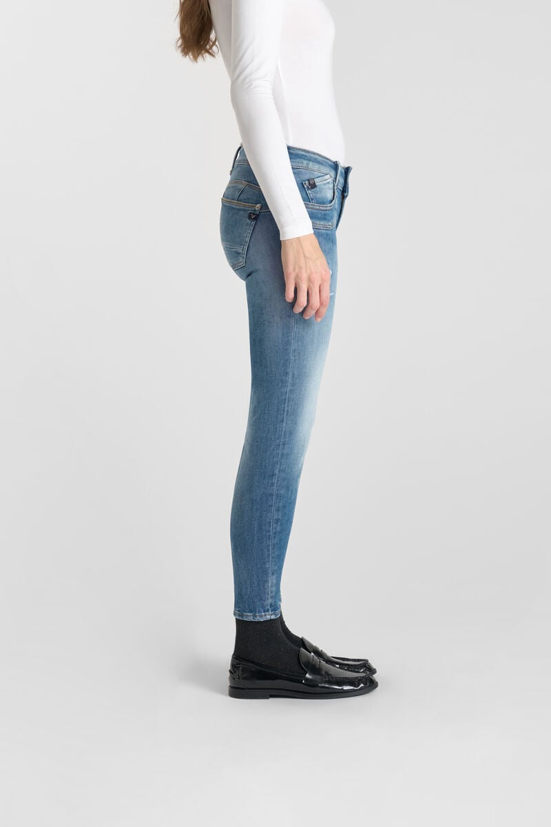 Push-up slim pulp jeans, 7/8 length LE TEMPS DES CERISES Blue
