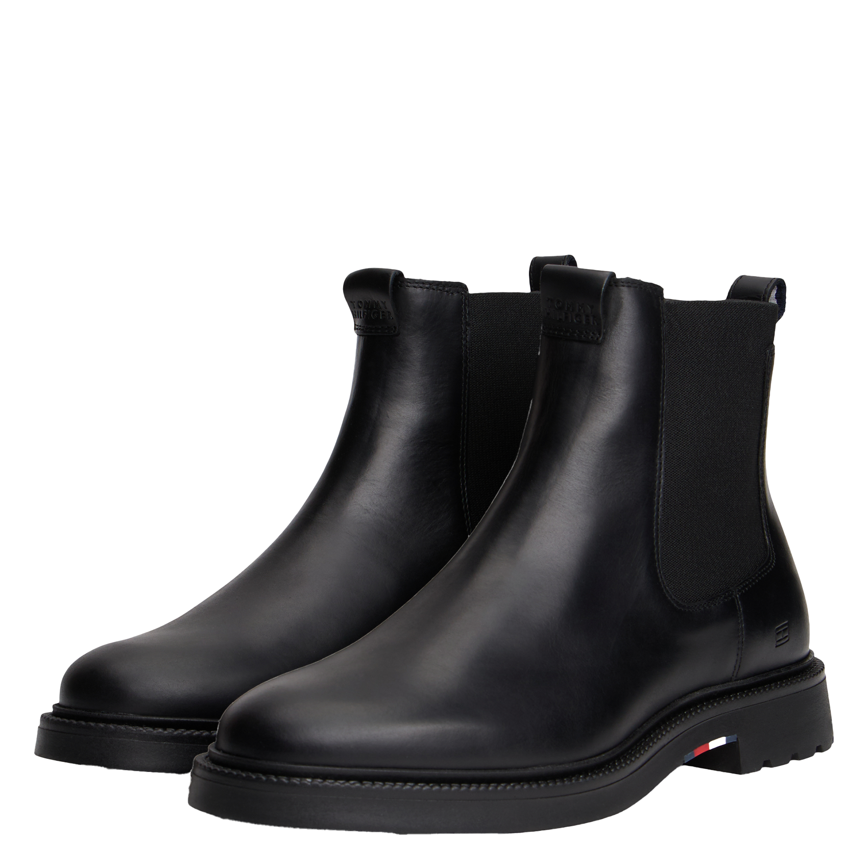 Albert leather boots TOMMY HILFIGER Black