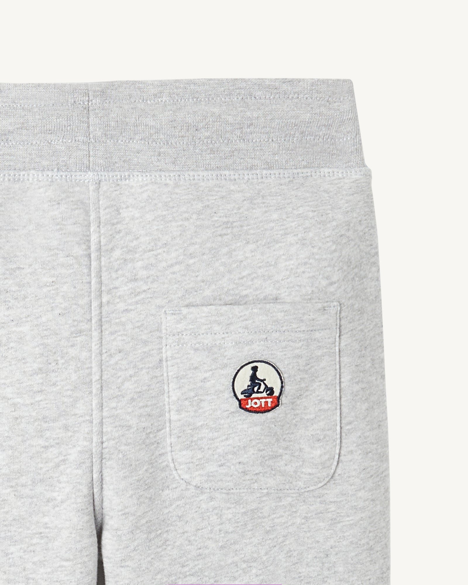 Organic cotton kids' joggers in Arica fabric JOTT Grey