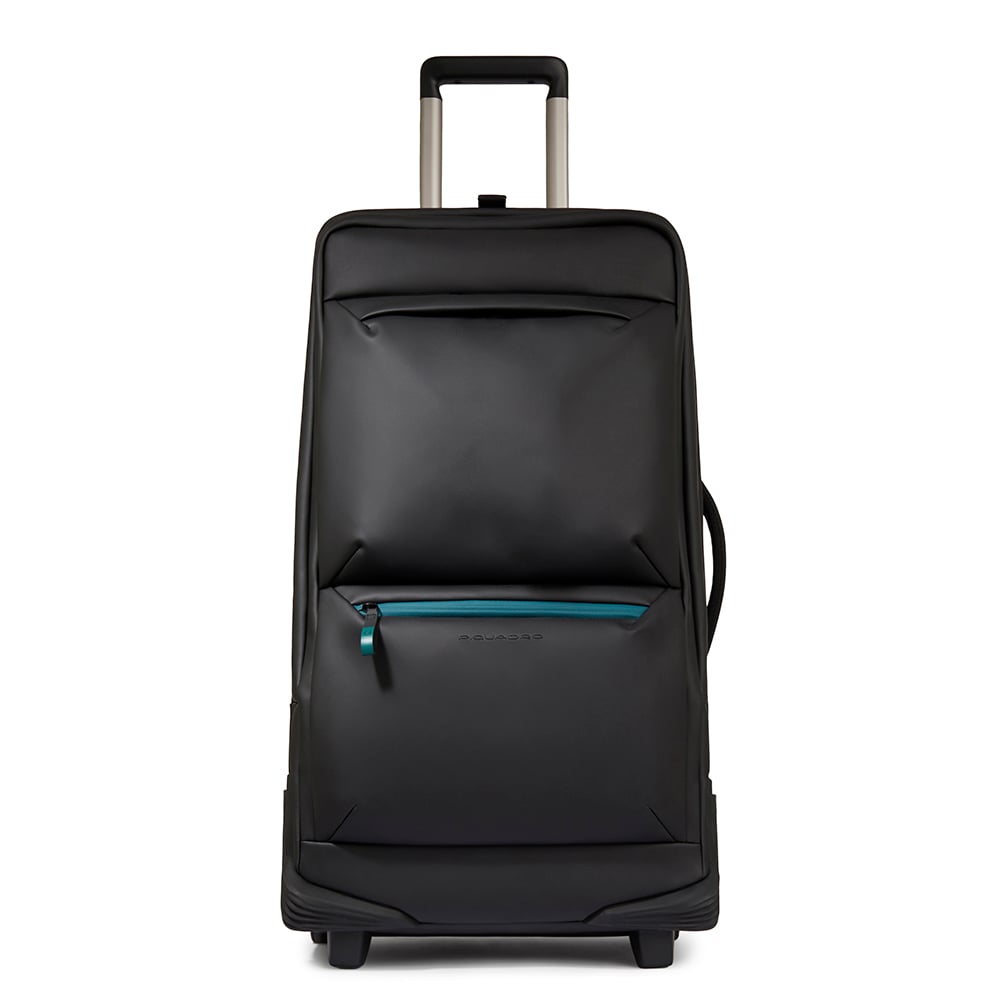 Rolling travel bag with shoulder strap and shock protection PIQUADRO