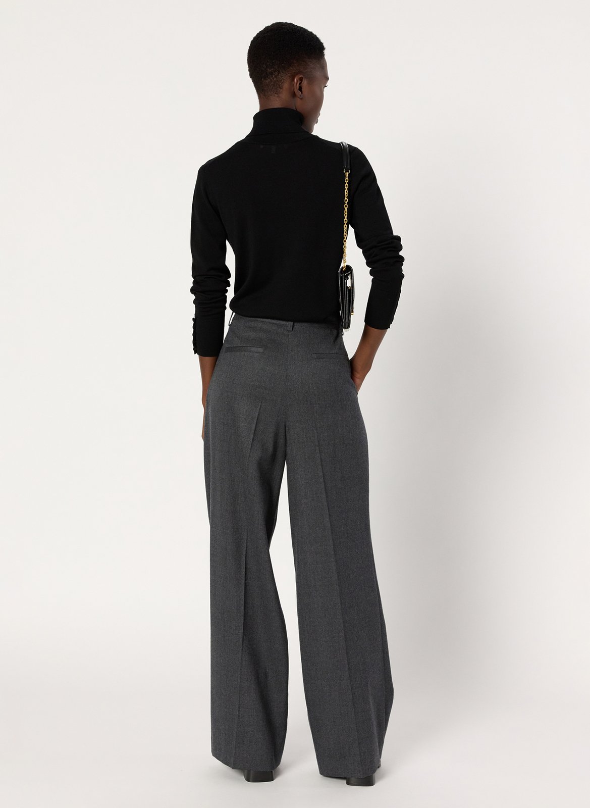 Coltrui van wol GERARD DAREL Zwart