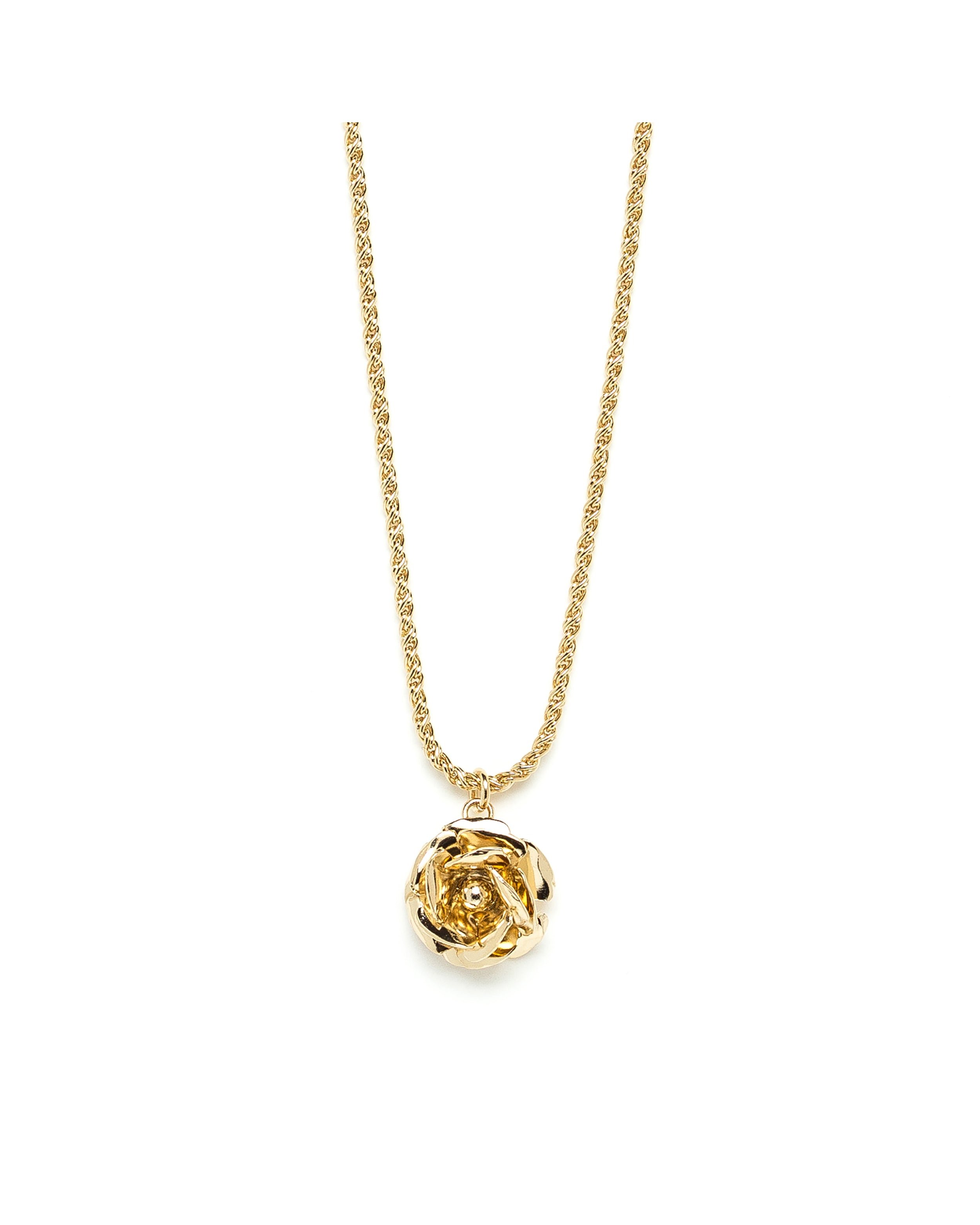 Gold-plated flower necklace GoldenMONSIEUR SIMONE