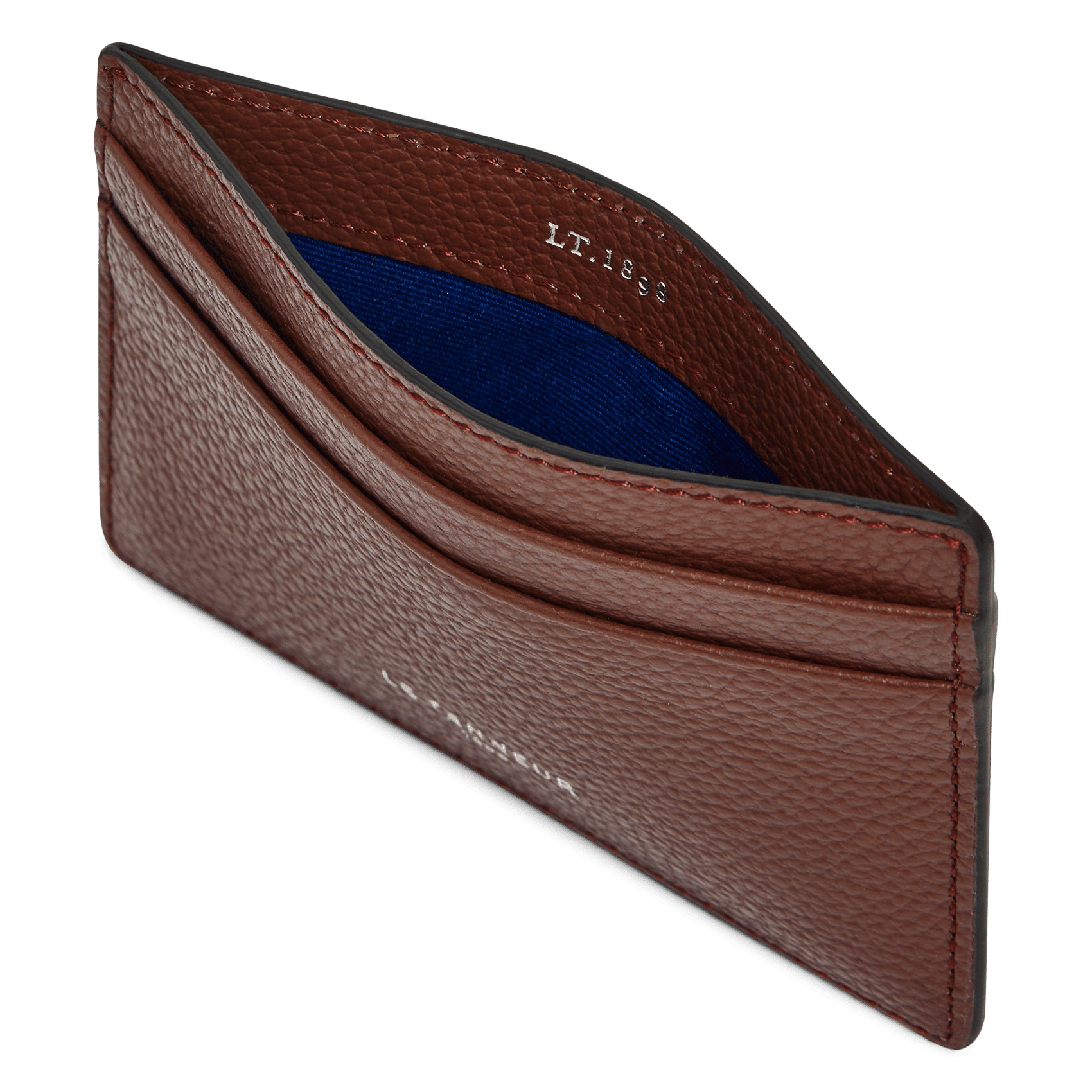 - 100% leather, - 6 cardholder slots, - 1 central compartment, - Size: L10 x H7 cm. LE TANNEUR Brown