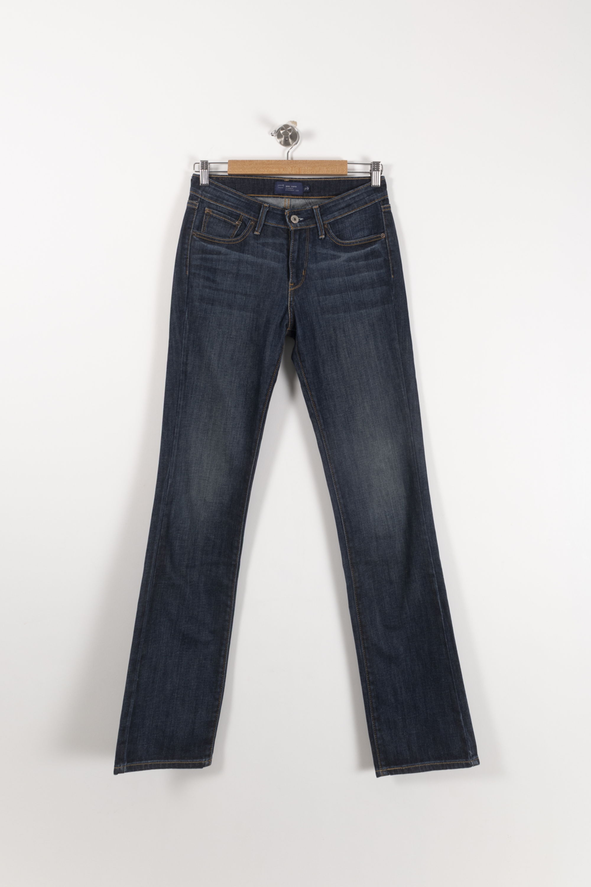 Cropped slim jeans with studs LEVI'S - Seconde main Blue
