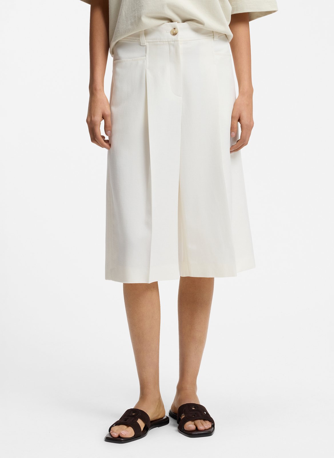 Straight Bermuda shorts BOSS Beige