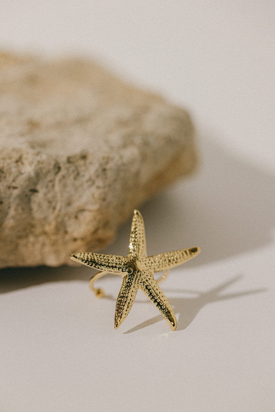 Maxi gold plated star ring MONSIEUR SIMONE Golden