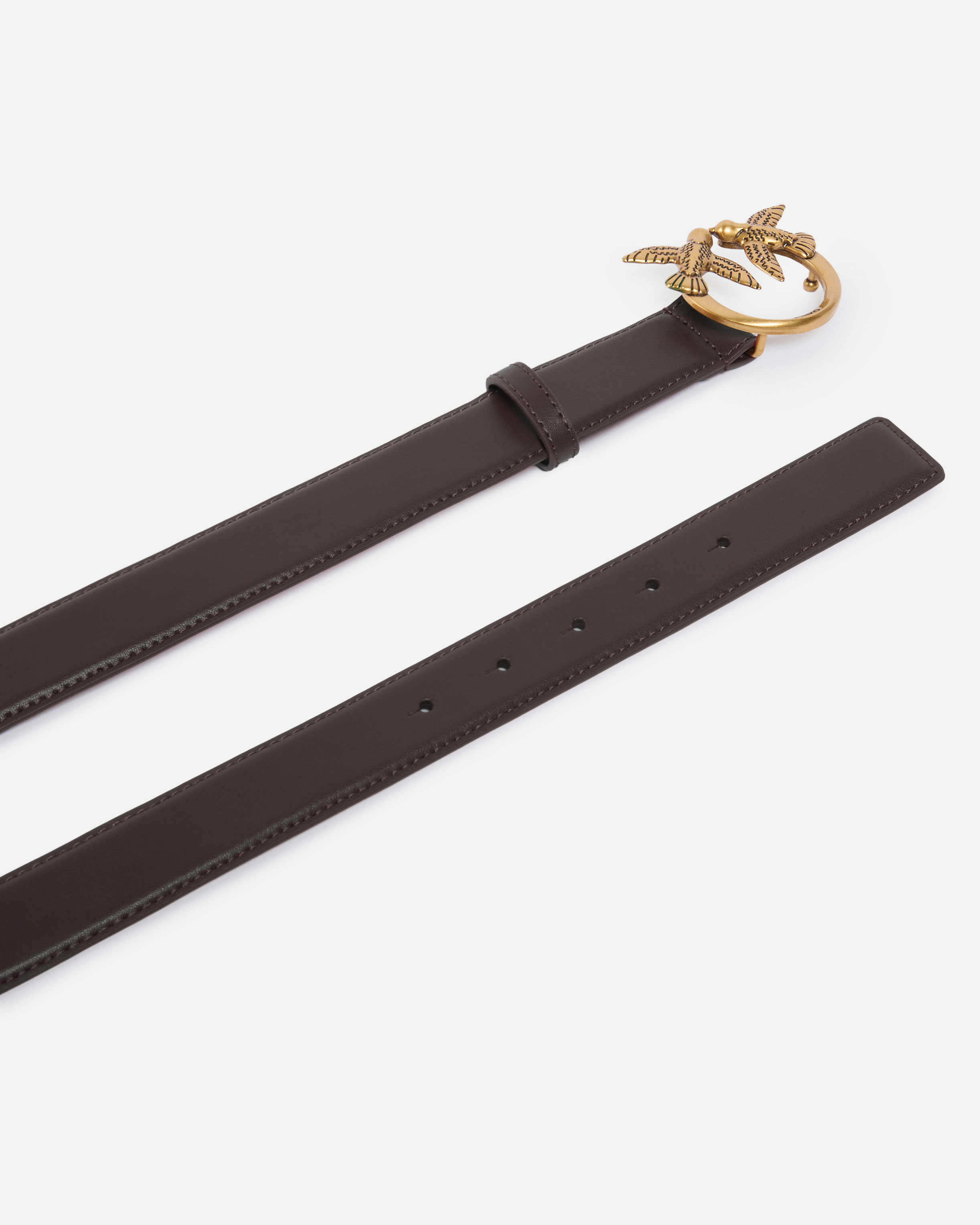 Love birds leather belt 3cm Black