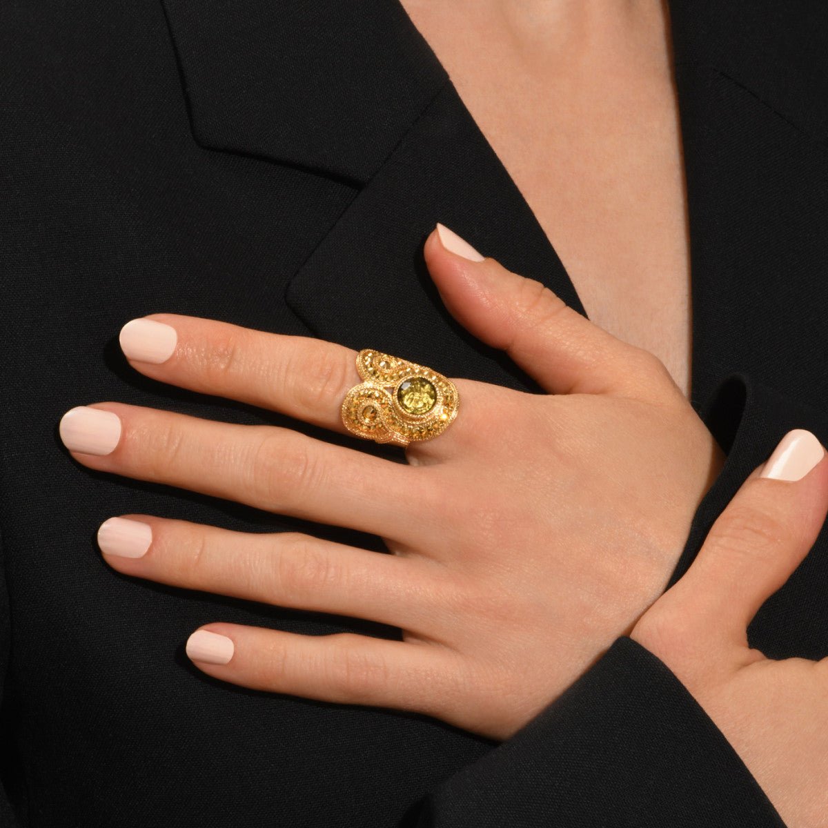 Adjustable ring   adjustable in fine gold SATELLITE PARIS Golden