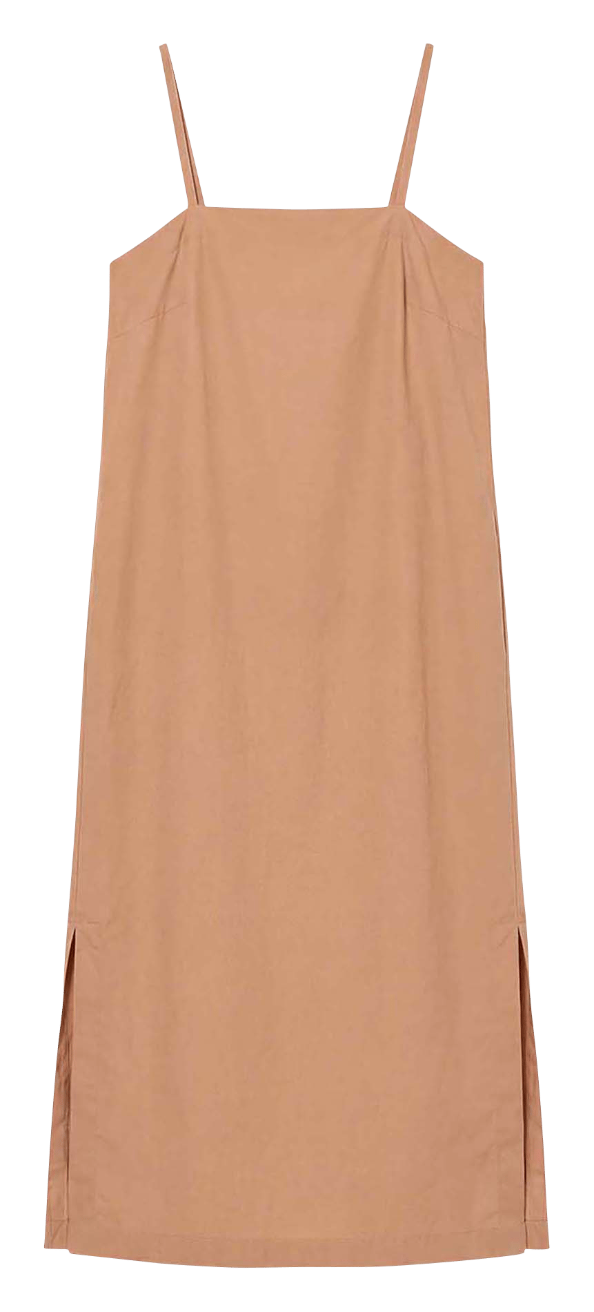 Robe midi droite en coton TARA JARMON Marron