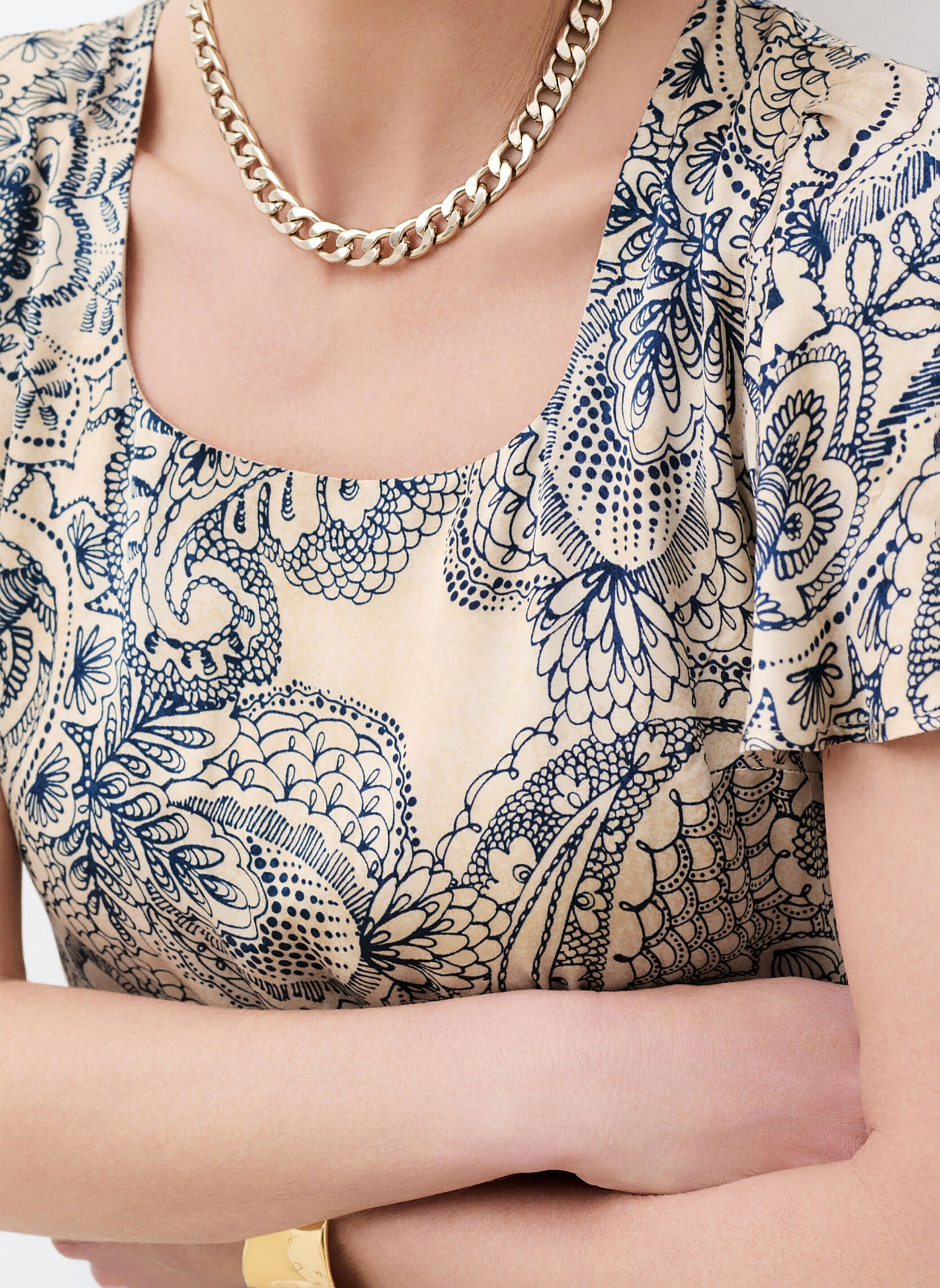 Printed dress CAROLL Beige