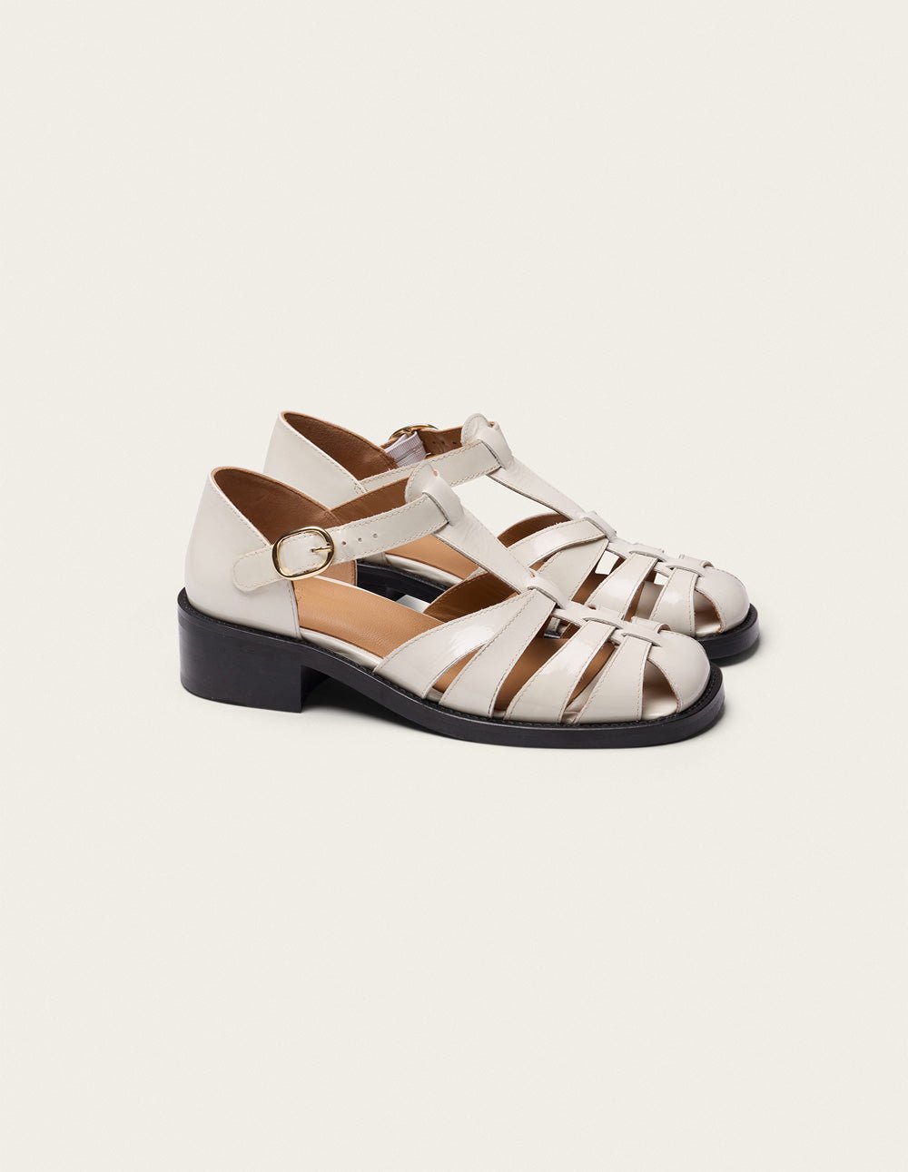 Heeled sandals ODAJE Beige