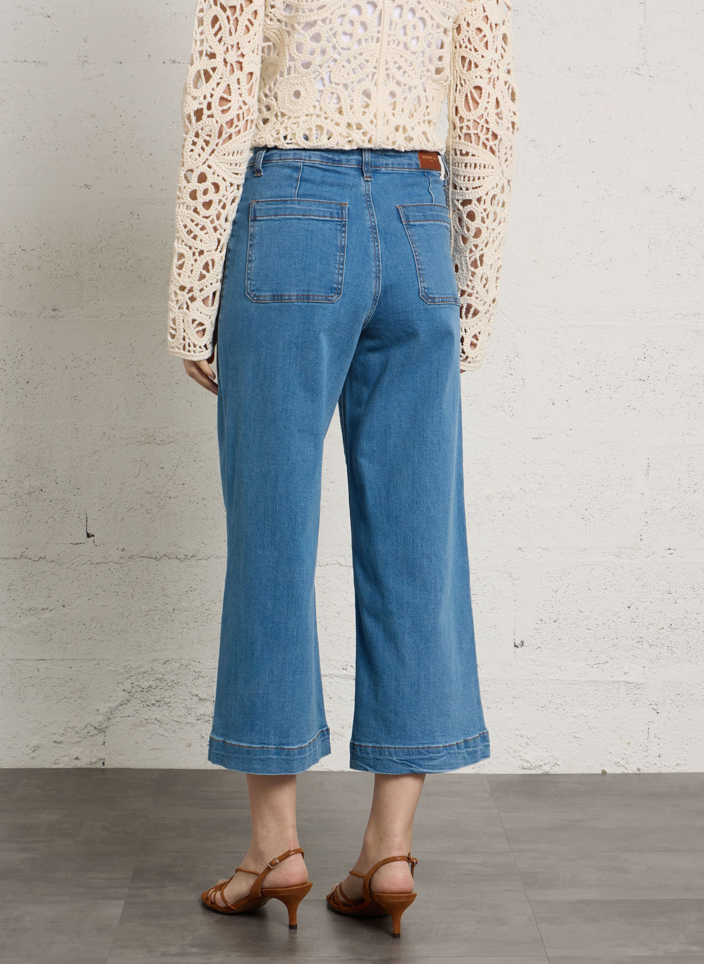 Flared high-waisted jeans LA PETITE ETOILE Blue