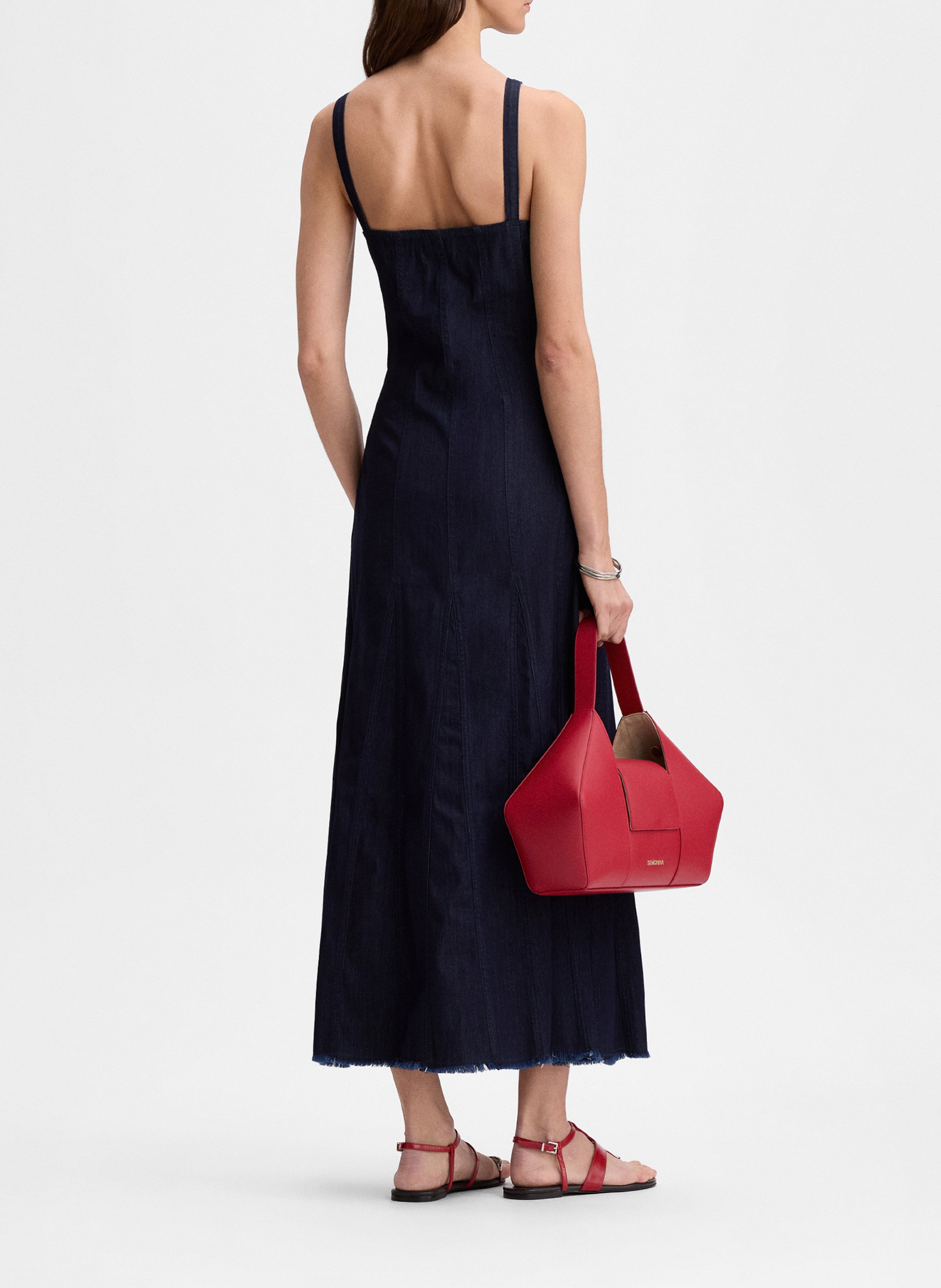Midikleid aus Baumwolle SIMORRA Blau